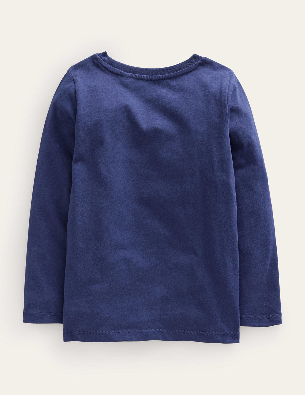 T-Shirt mit Metllic-Logo-Schuluniform-Marineblau Hase-2