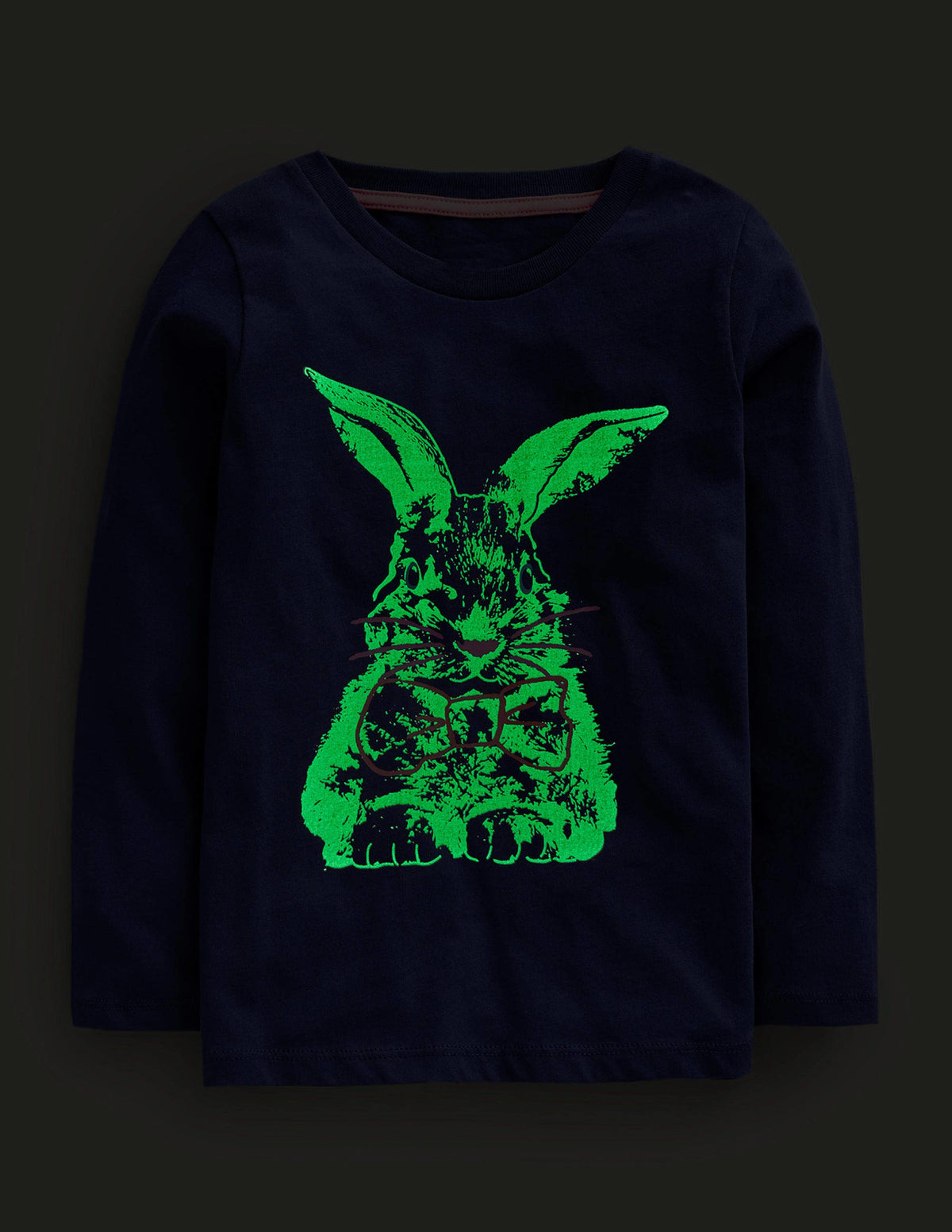 T-Shirt mit Metllic-Logo-Schuluniform-Marineblau Hase - Image 4