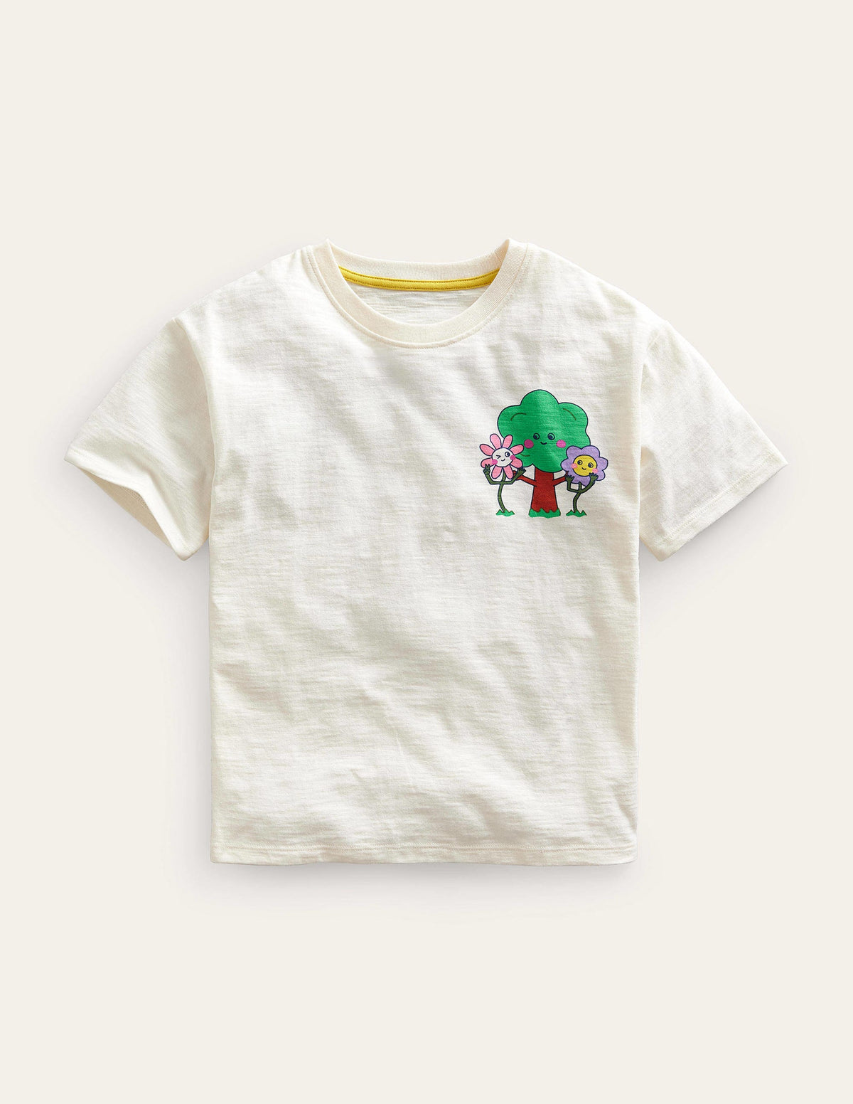 Lockeres T-Shirt mit Druck-Vanilleschote-1