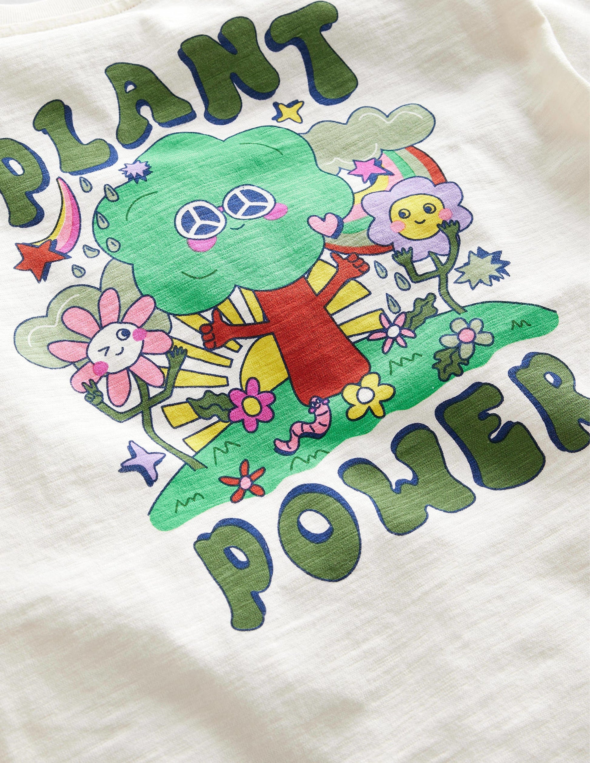 Lockeres T-Shirt mit Druck-Vanilleschote-3