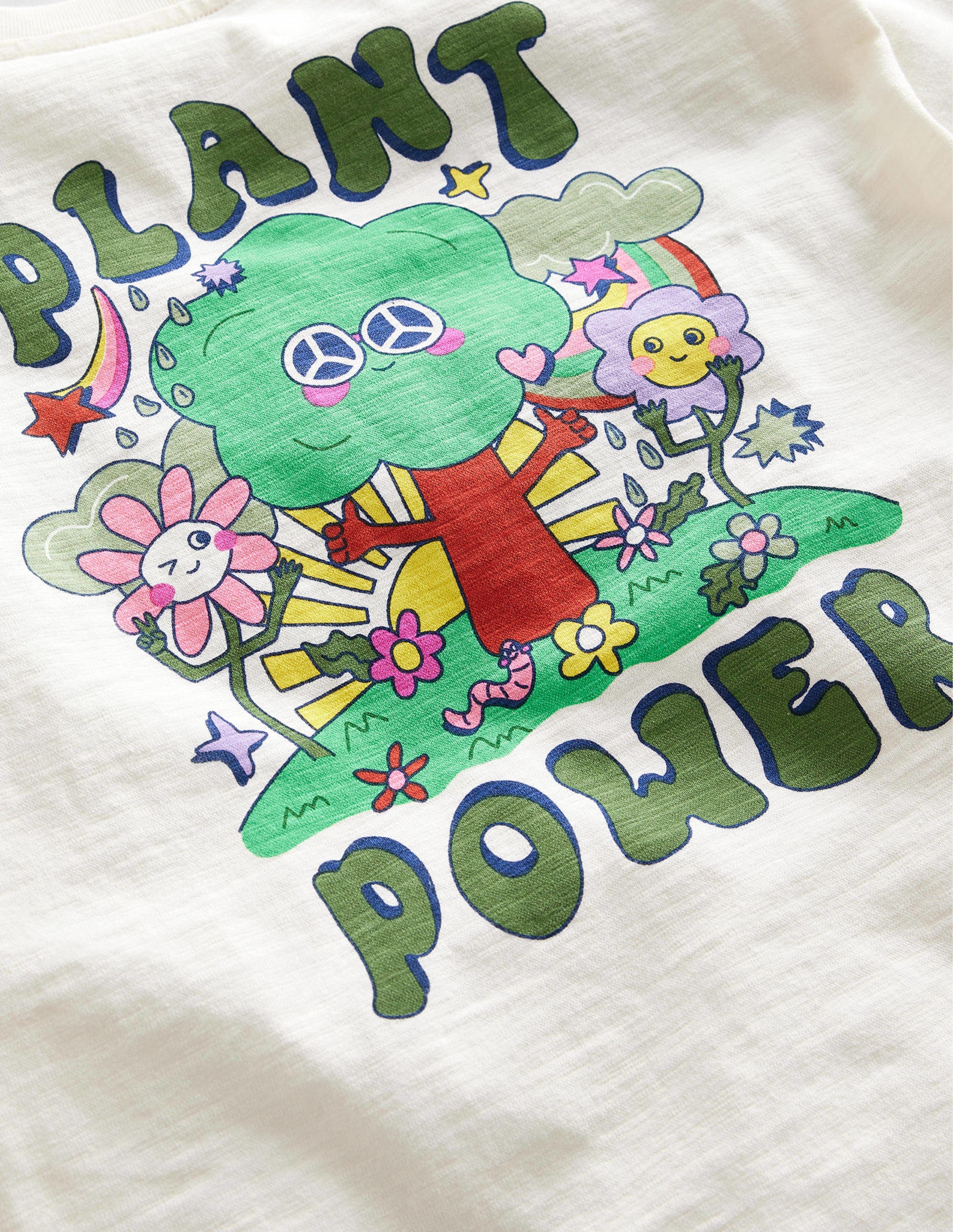 Lockeres T-Shirt mit Druck-Vanilleschote - Image 3