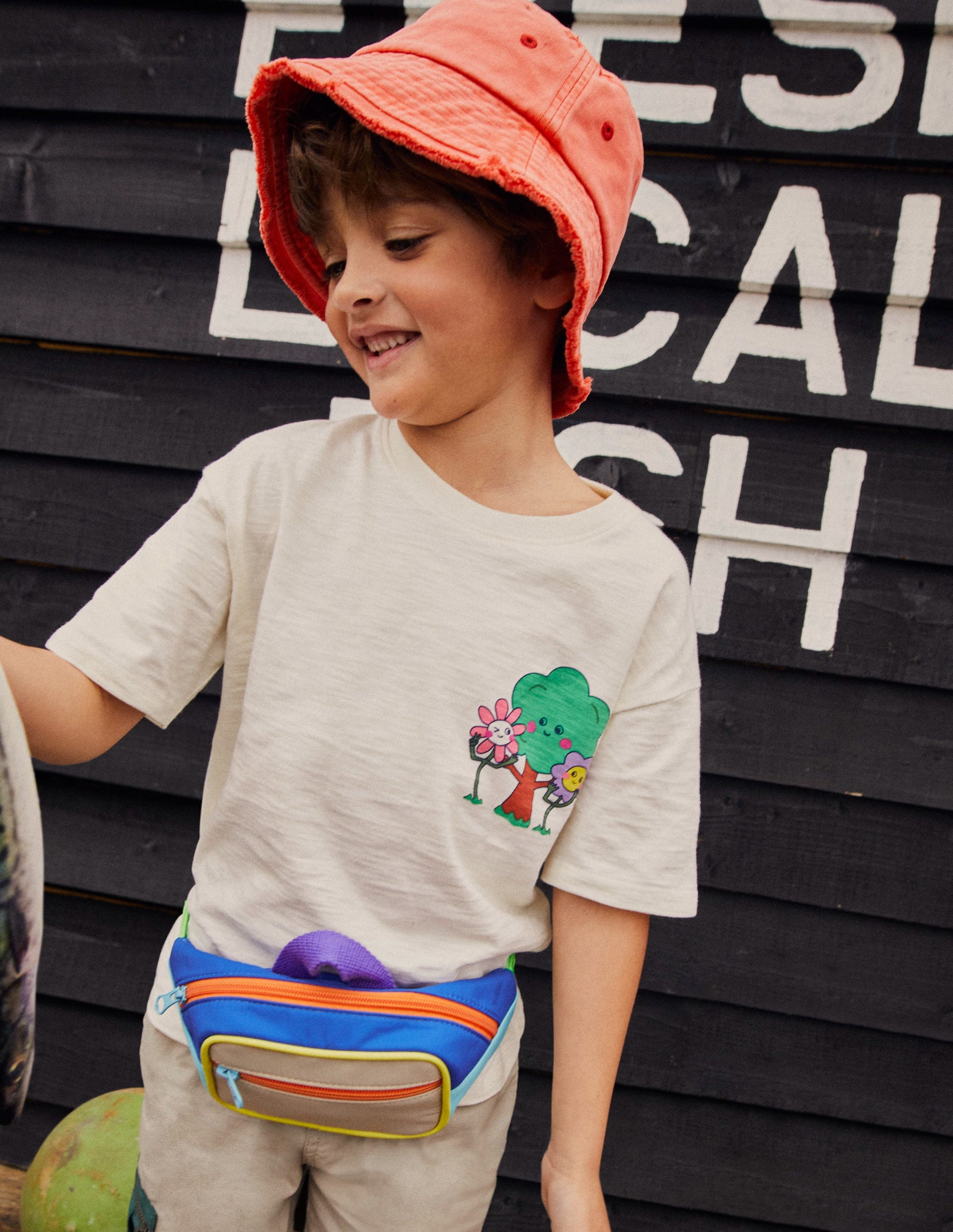 Lockeres T-Shirt mit Druck-Vanilleschote-4