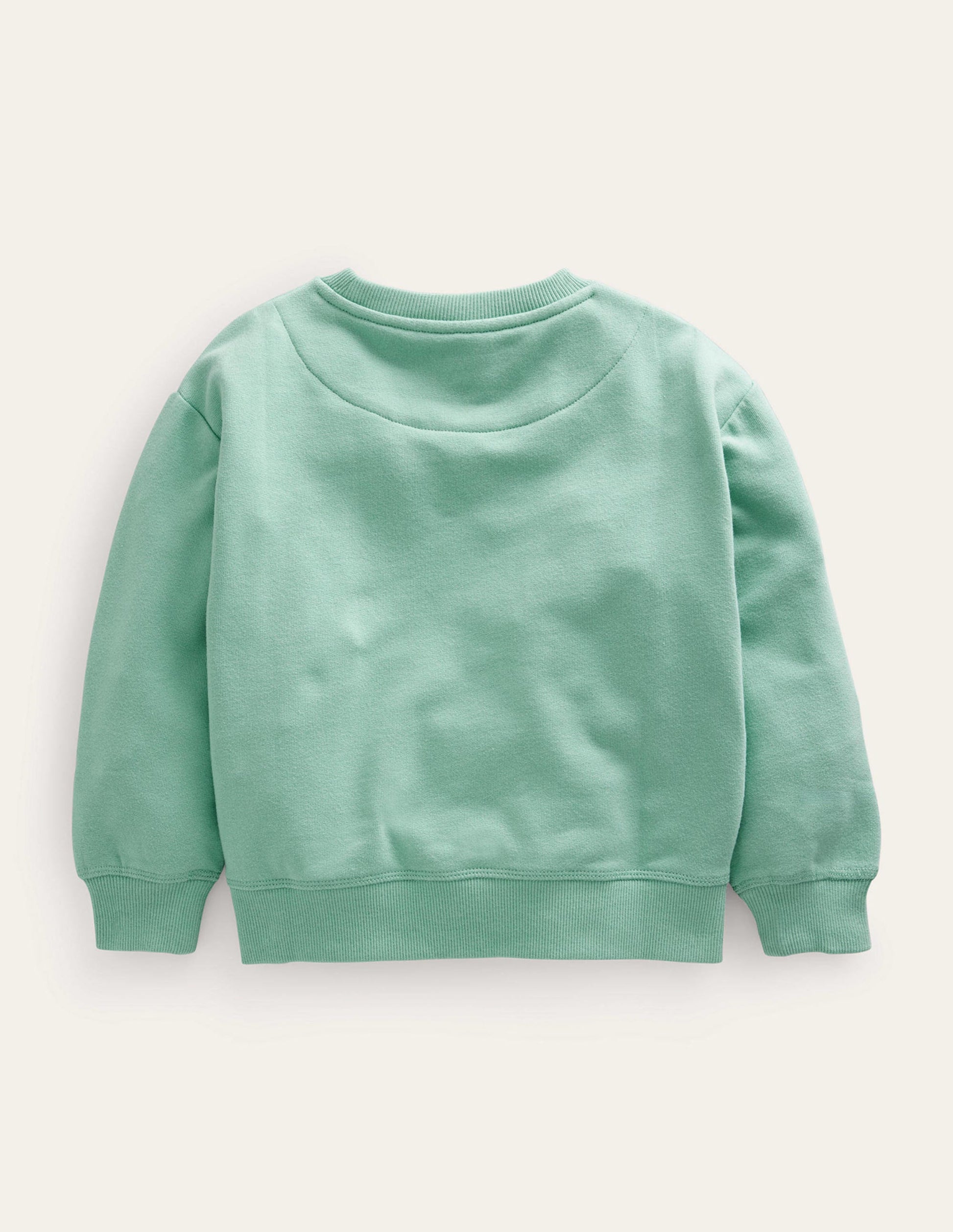 Sweat décontracté à logo-Vert opale-2