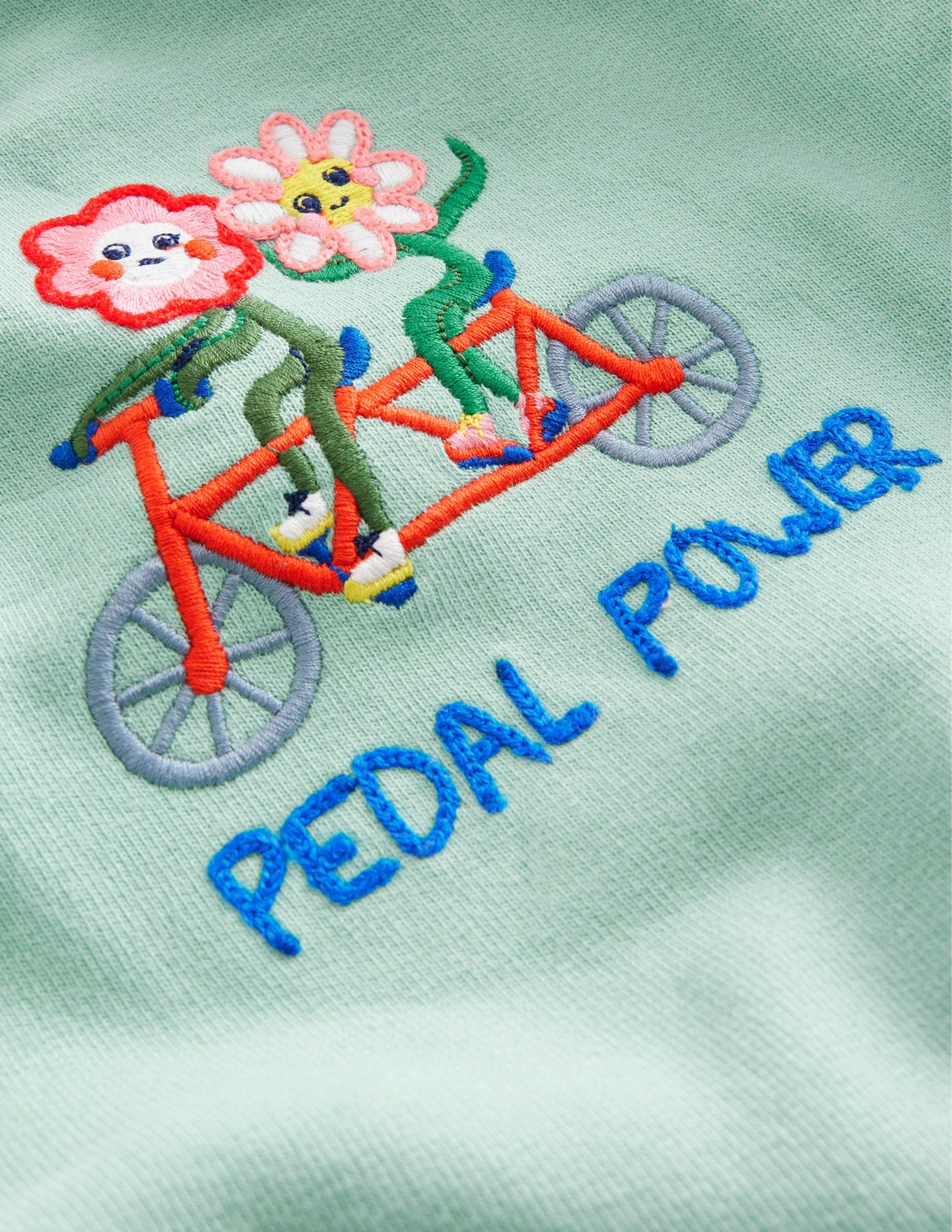 Sweat décontracté à logo-Vert opale-3