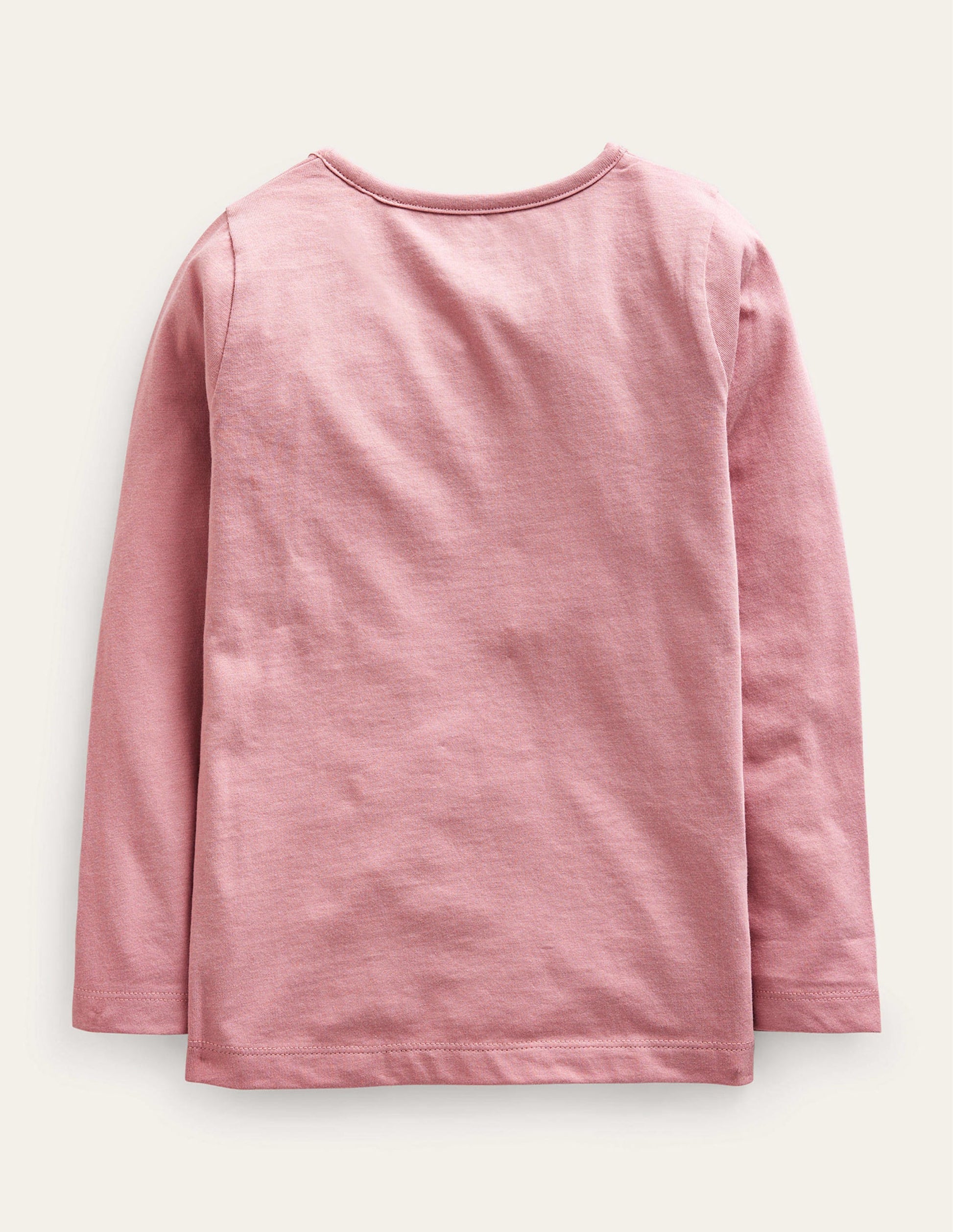 T-Shirt mit 3D-Applikation-Mandelrosa Schmetterlinge-2