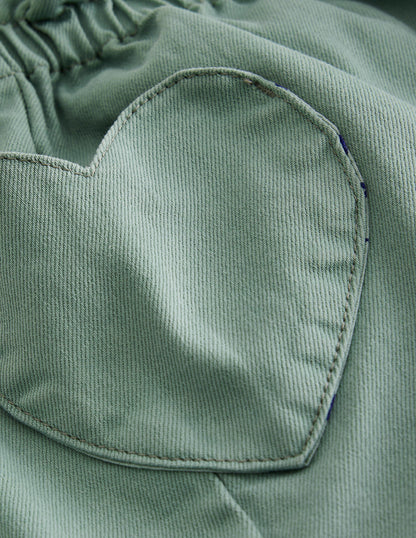 Pantalon à enfiler-Vert fumée-3
