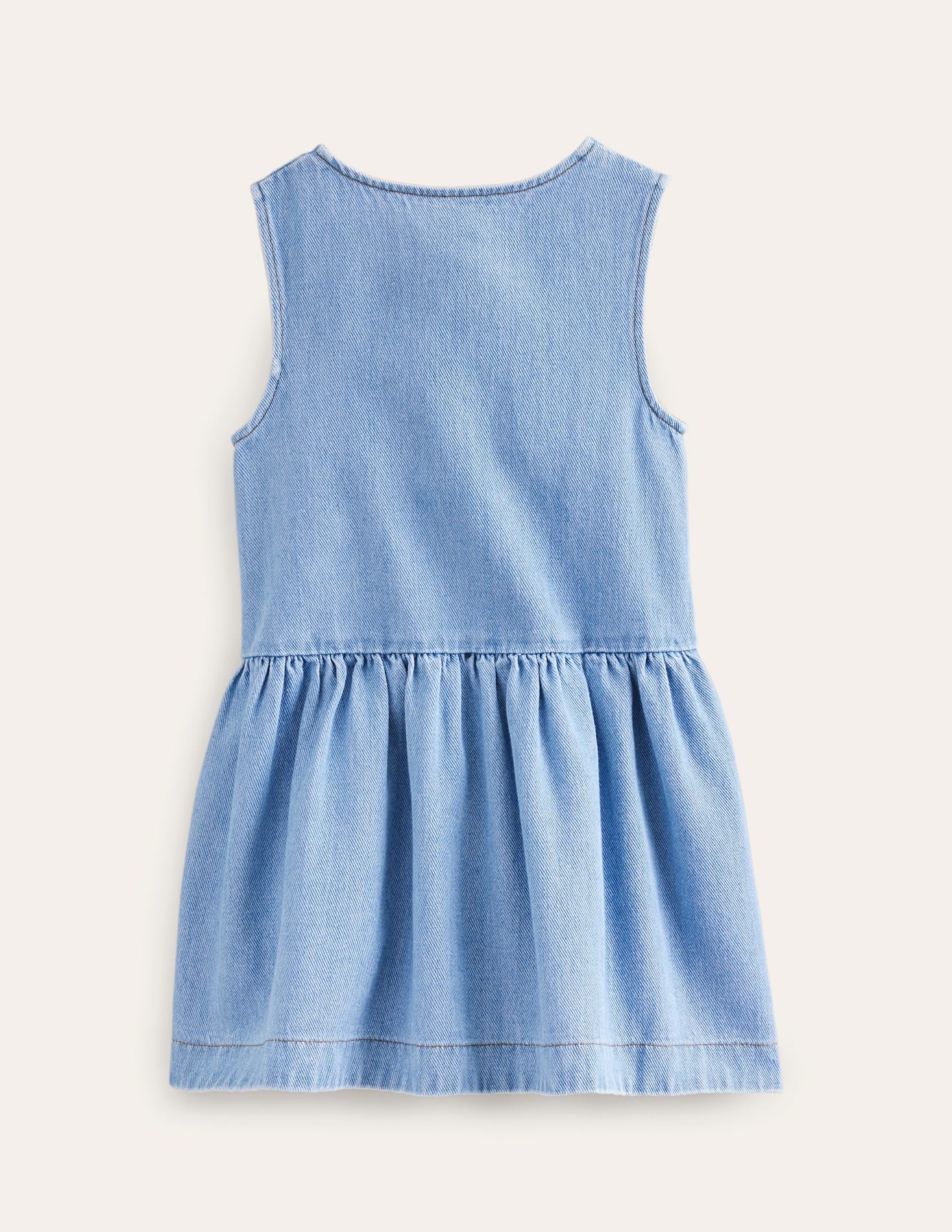 Latzkleid mit Knöpfen-Medium Vintage Chambray - Image 2