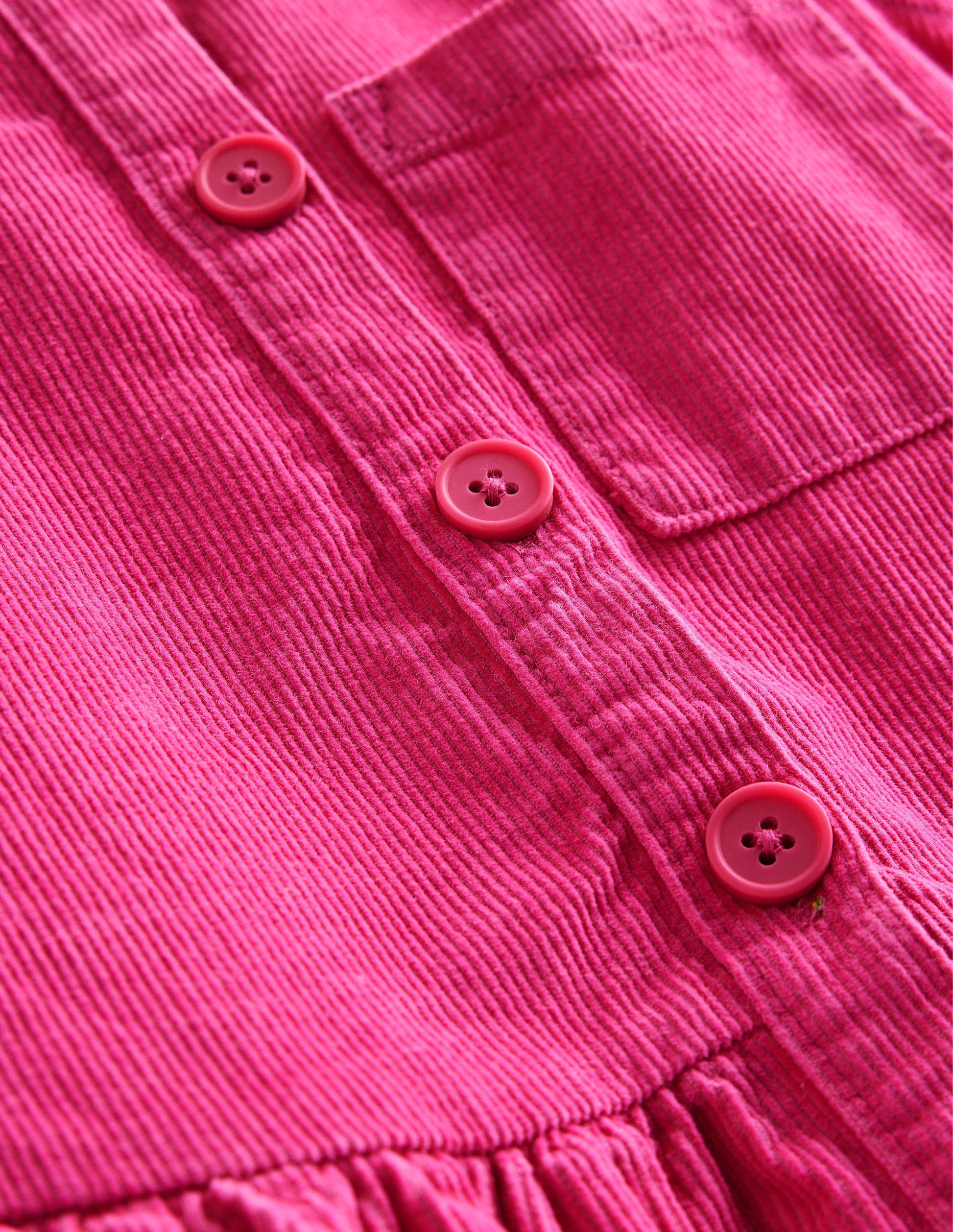 Latzkleid mit Knöpfen-Mittleres Rosa-3