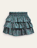 Gestufter Minirock-Kiesblau Mikro-Blume