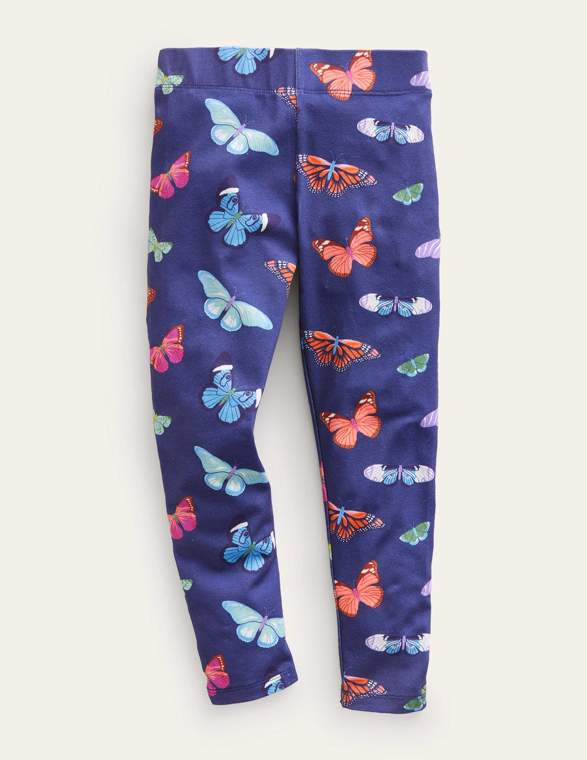 Legging fun-Papillons bleu marine universitaire-1