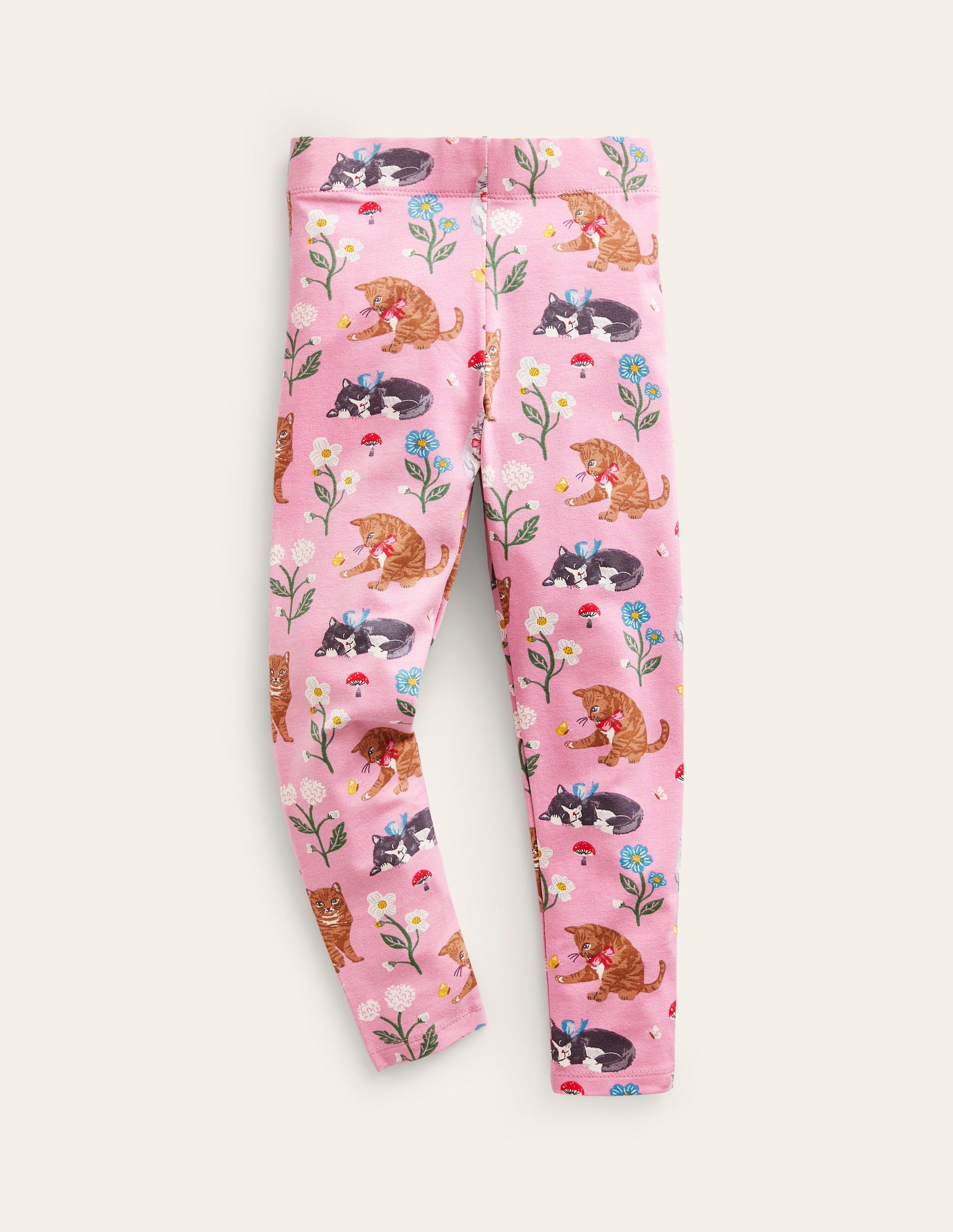 Legging fun-Chats rose amande-1