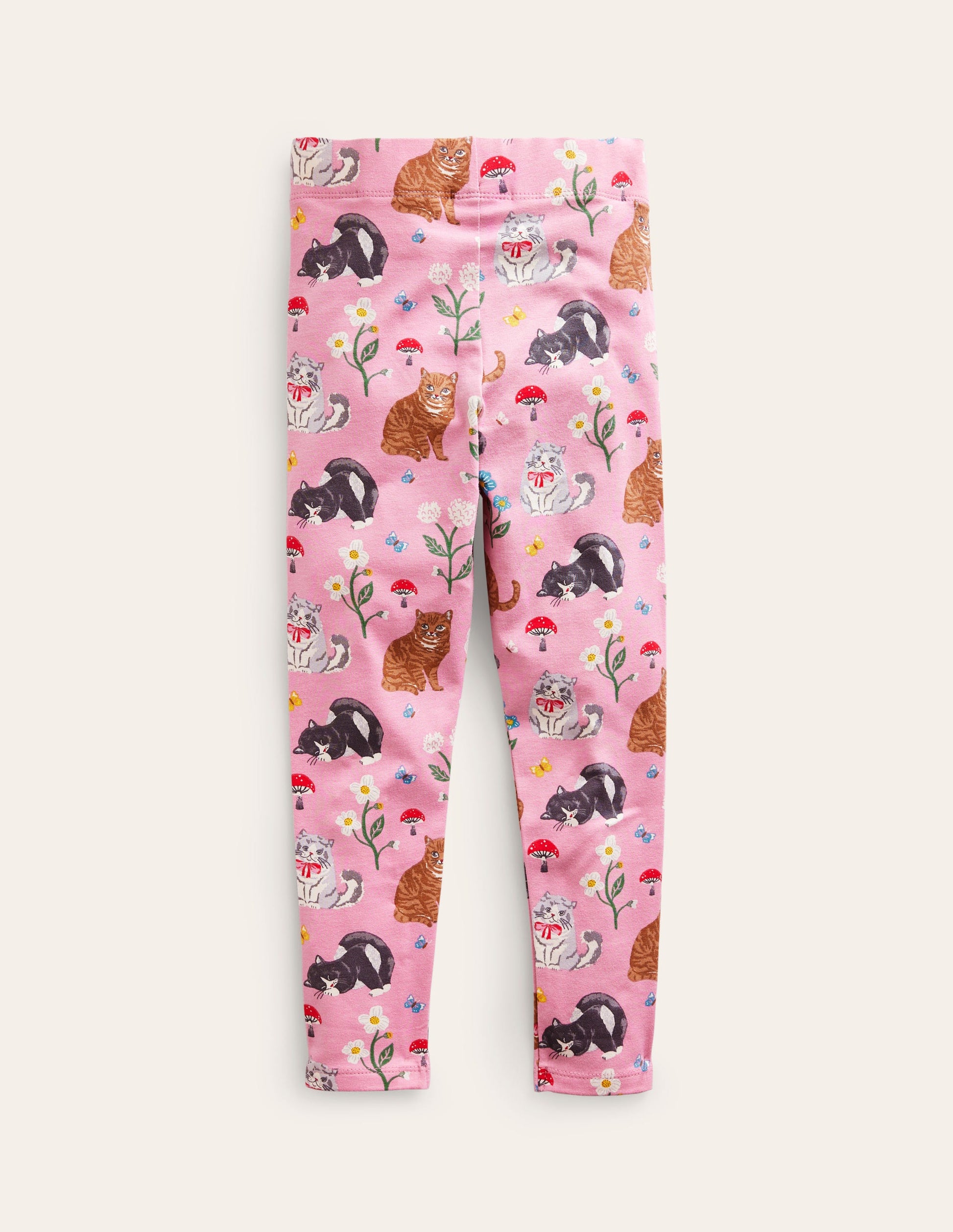 Legging fun-Chats rose amande-2