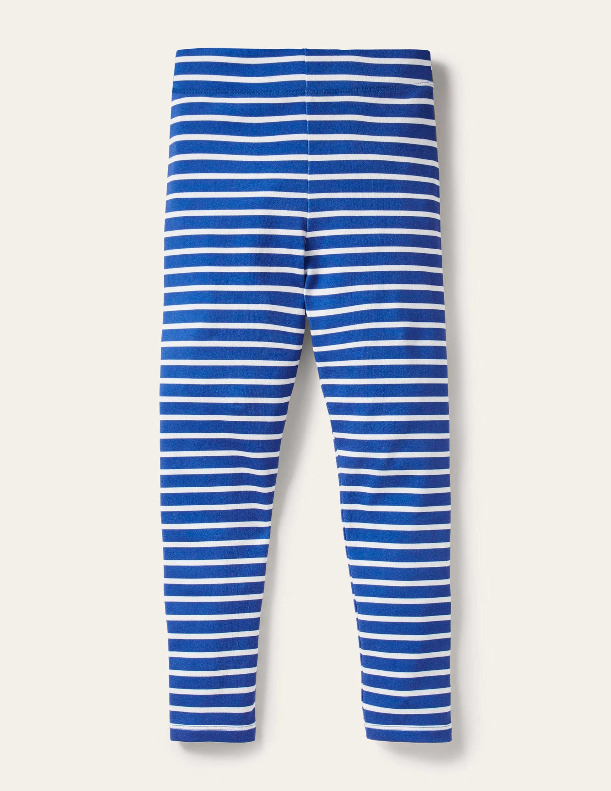 Lustige Leggings-Elisabethanisches Blau/ Naturweiß-2