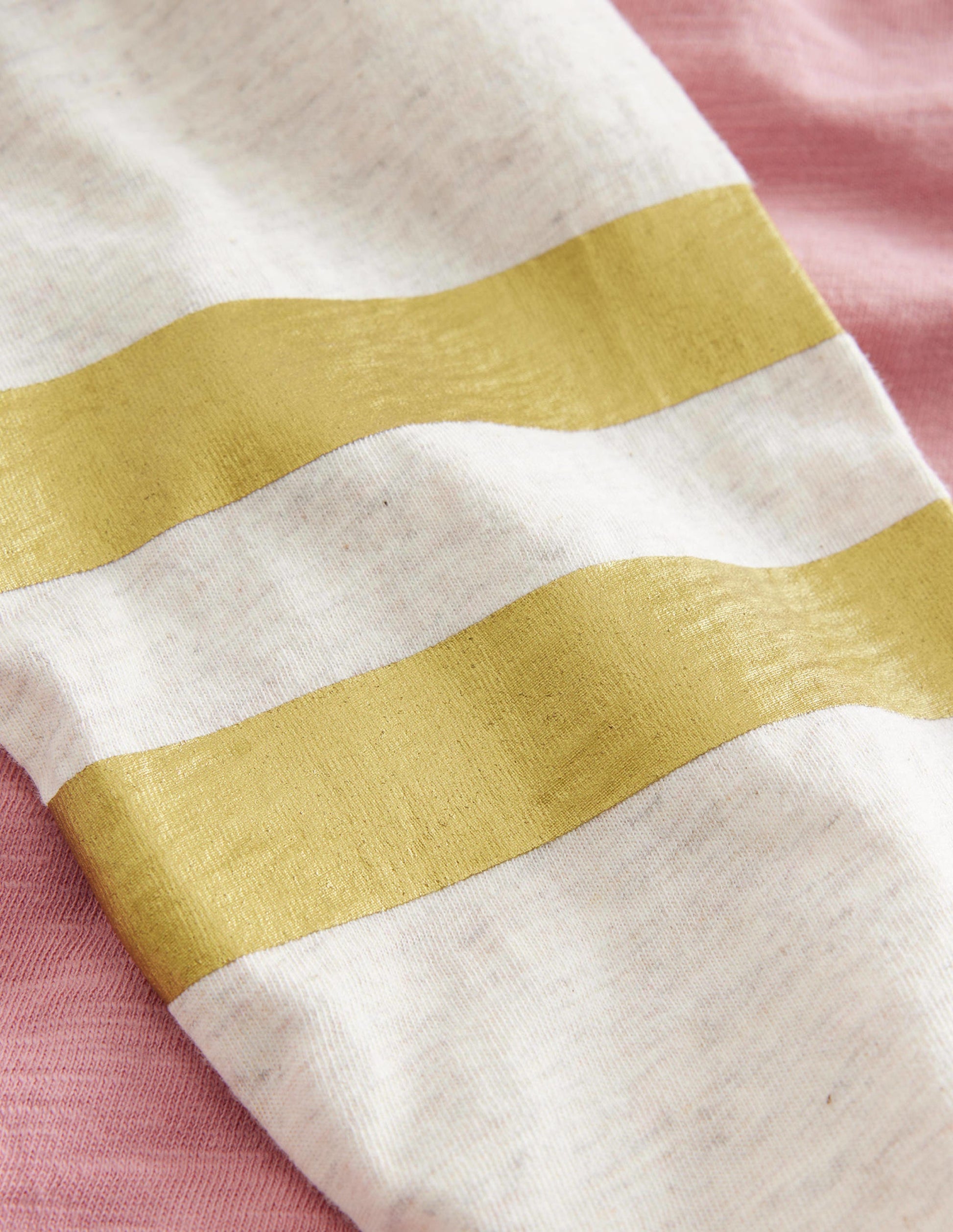 T-shirt colourblock à manches raglan-Rose amande-3