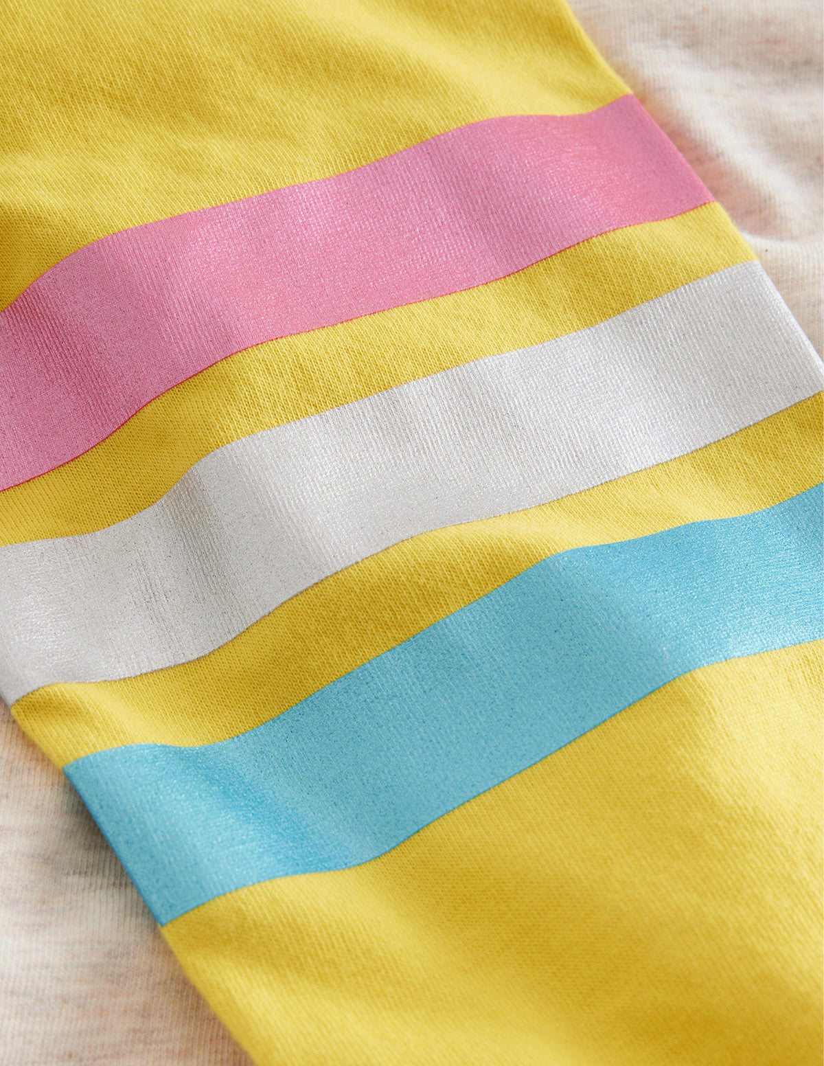 Raglan-T-Shirt mit Blockfarben-Haferbeige Meliert - Image 3