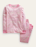Eng anliegender, im Dunkeln leuchtender Pyjama-Cameo-Rosa Schmetterling