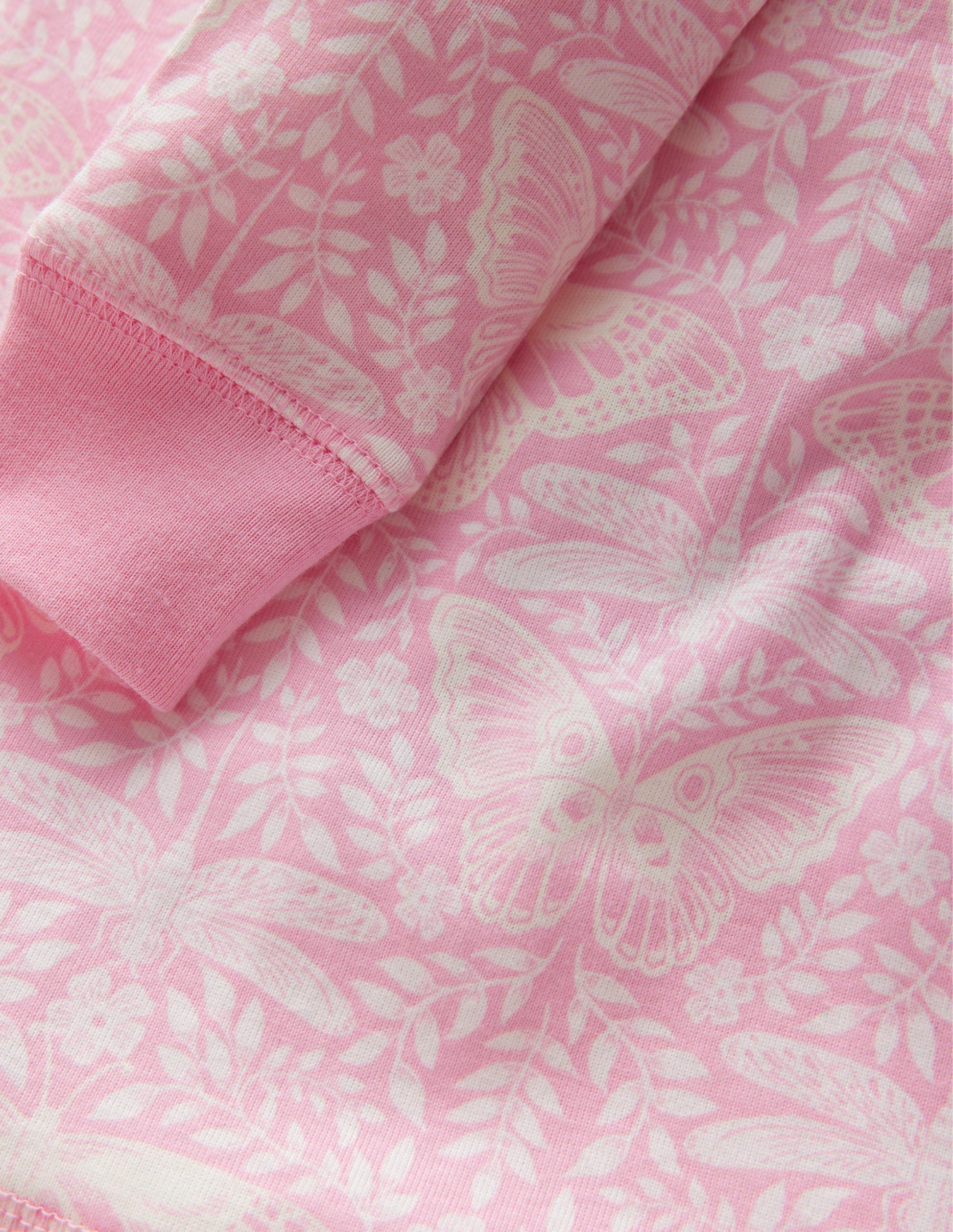Eng anliegender, im Dunkeln leuchtender Pyjama-Cameo-Rosa Schmetterling-3