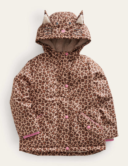 Anorak mit Sherpa-Futter-Nussbraun Leopardendruck-3