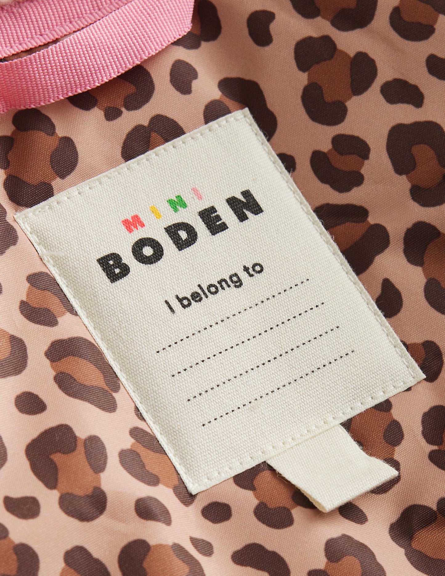 Anorak mit Sherpa-Futter-Nussbraun Leopardendruck