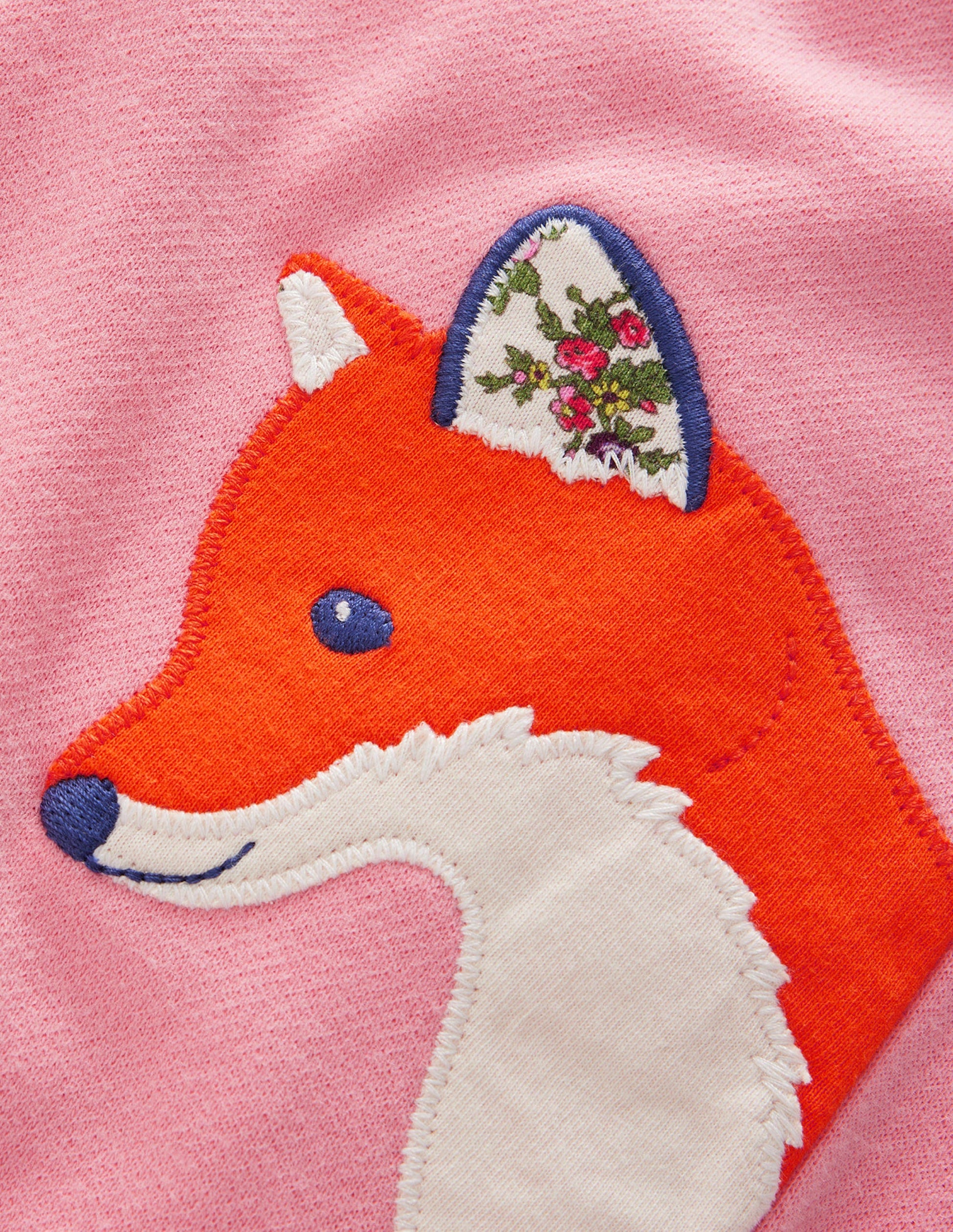 Jogginghose mit Applikationen-Mandelrosa Tiere-3