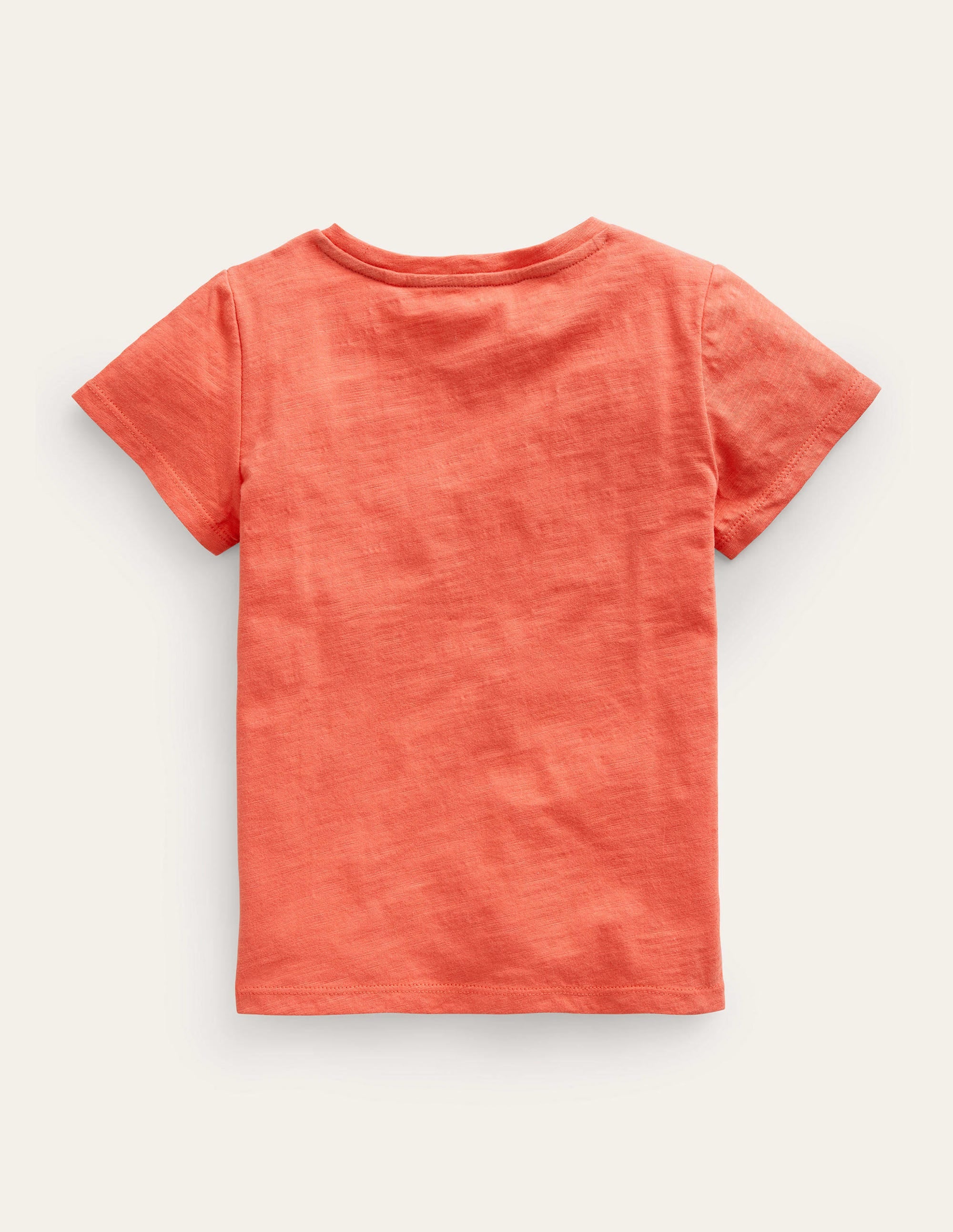 T-Shirt mit Herztasche-Marmeladenrot - Image 2