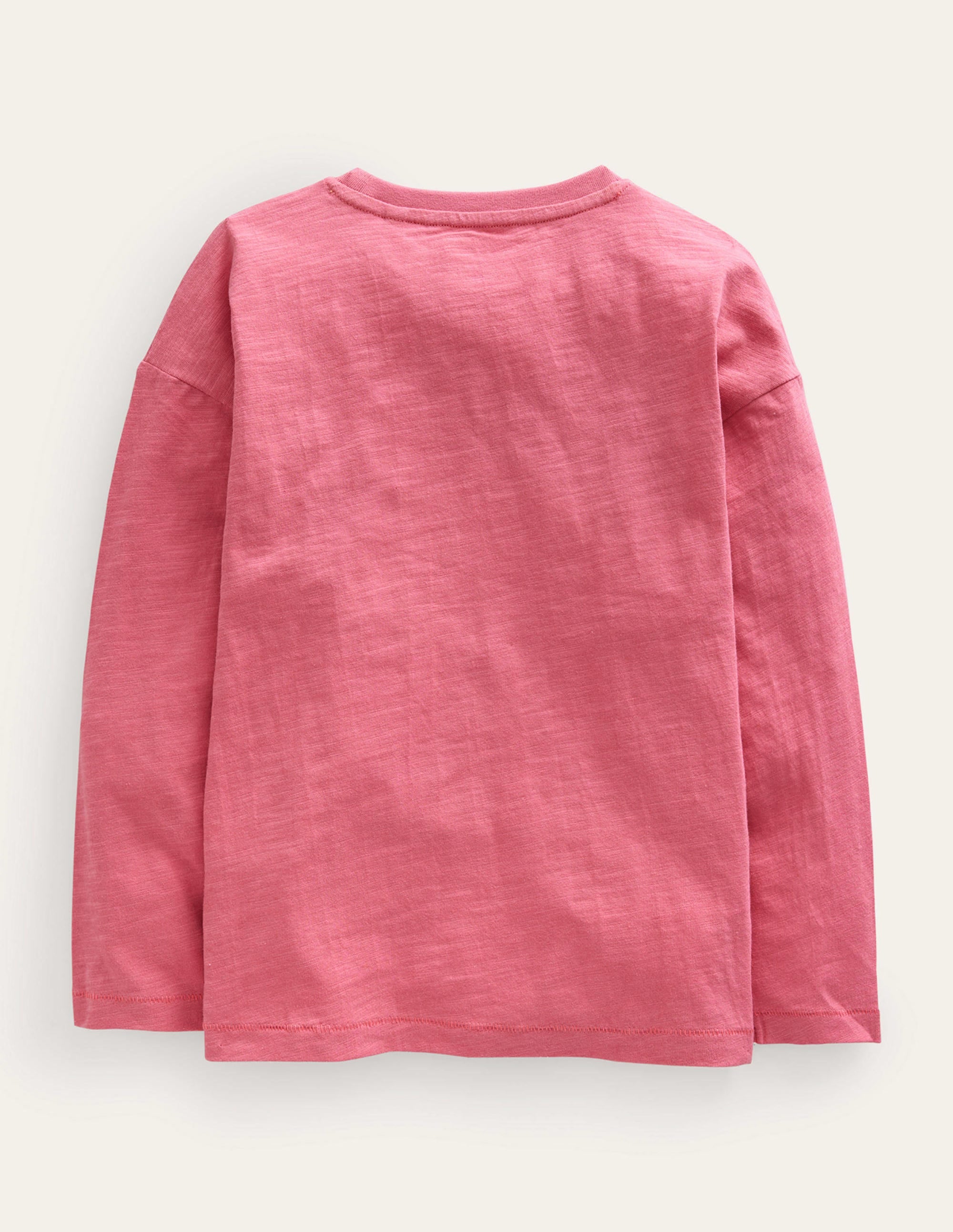 T-Shirt mit aufgesticktem Motiv-Rosarot - Image 2