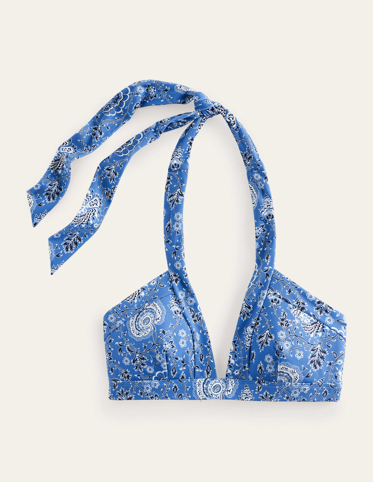 Ithaca Halter Bikini Top-Azure, Gardenia Grove - Image 5
