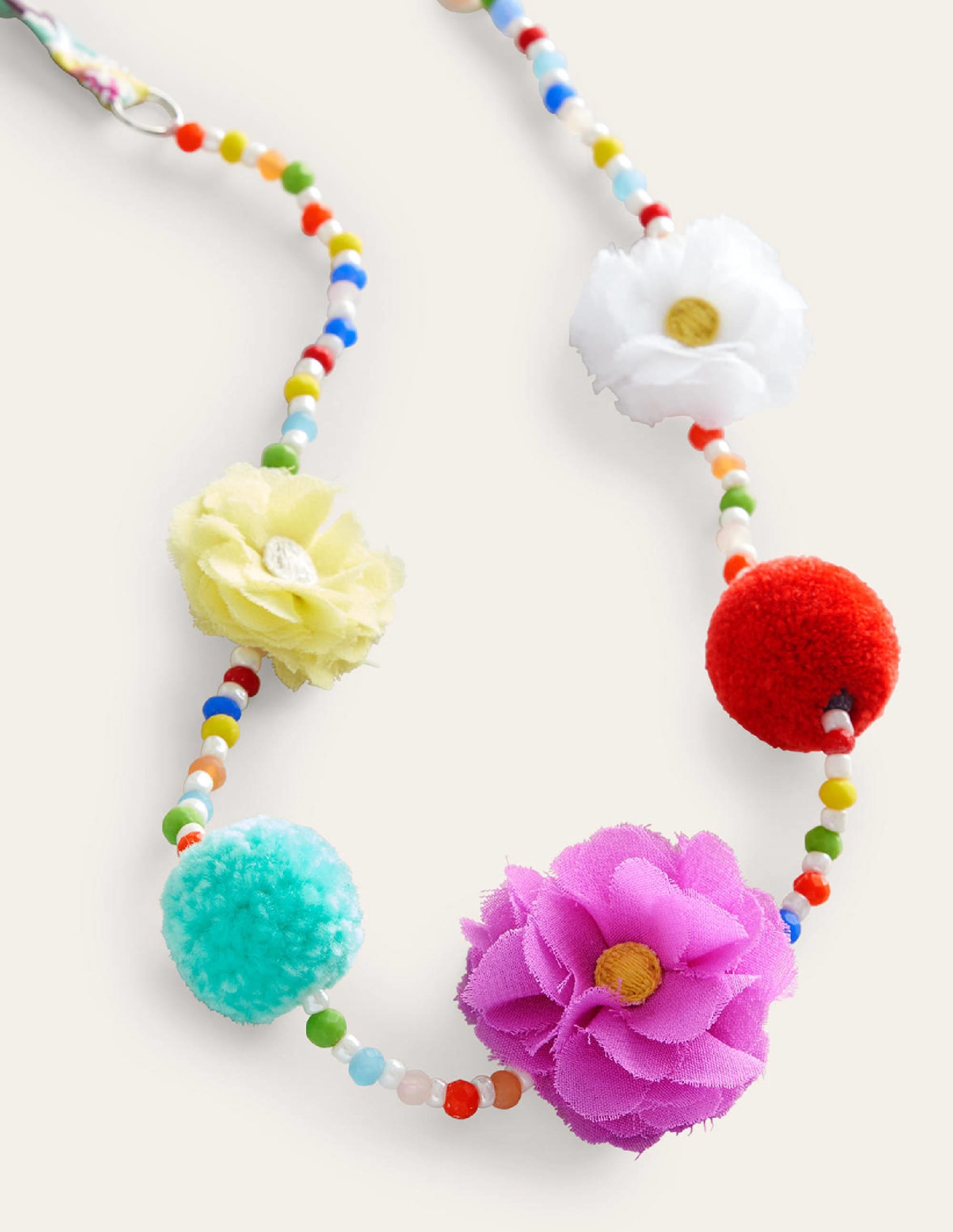 Halskette-Bunt, Perlen/Blumen - Image 2