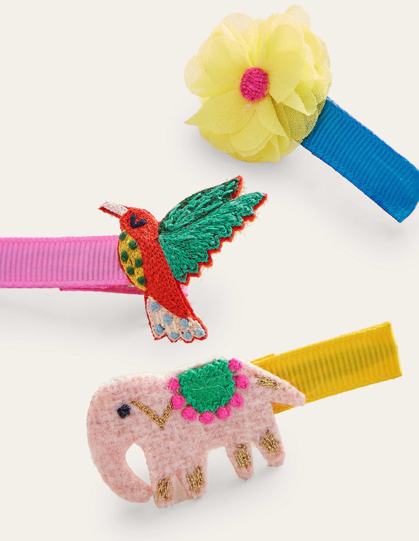 Haarclips im 3er-Pack-Tropen