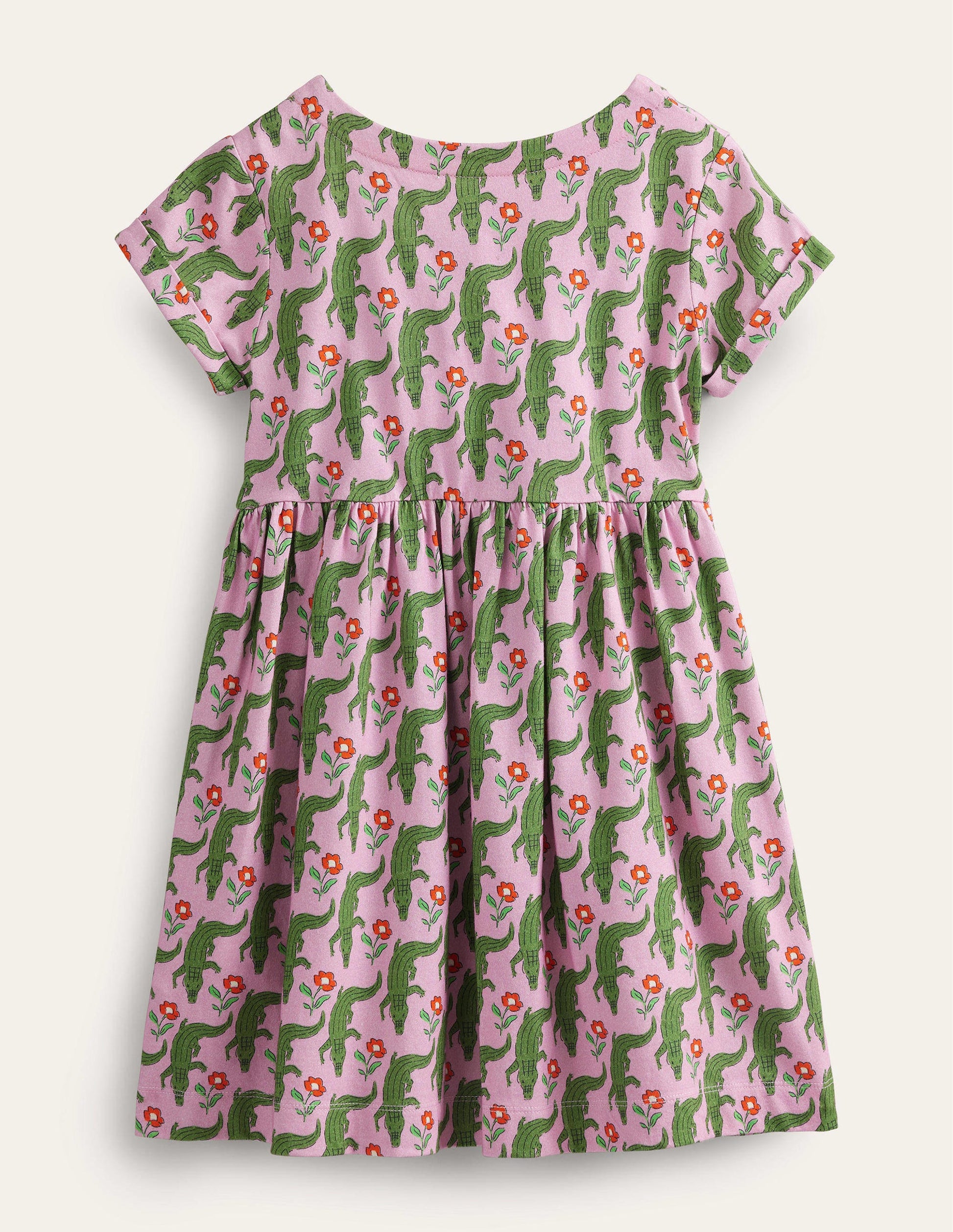 Short Sleeve Fun Jersey Dress-Soft Lavender Crocs-2
