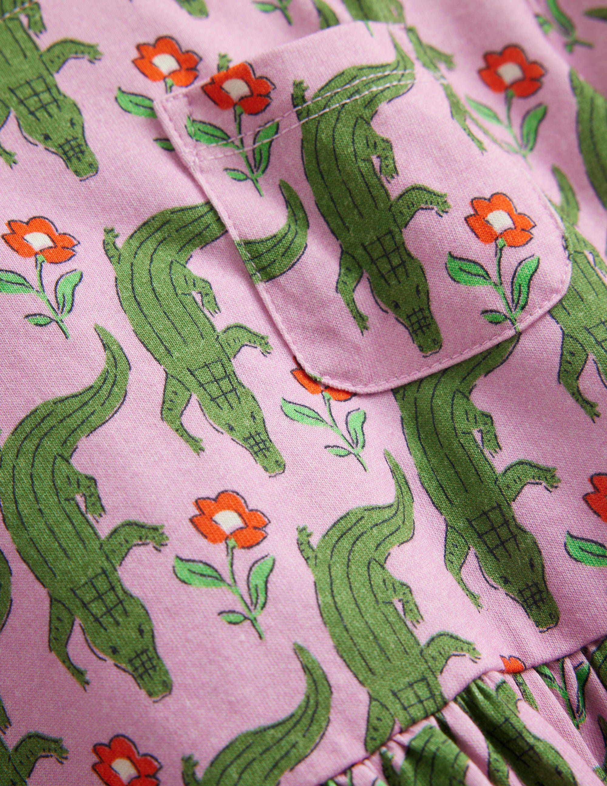Short Sleeve Fun Jersey Dress-Soft Lavender Crocs - Image 3