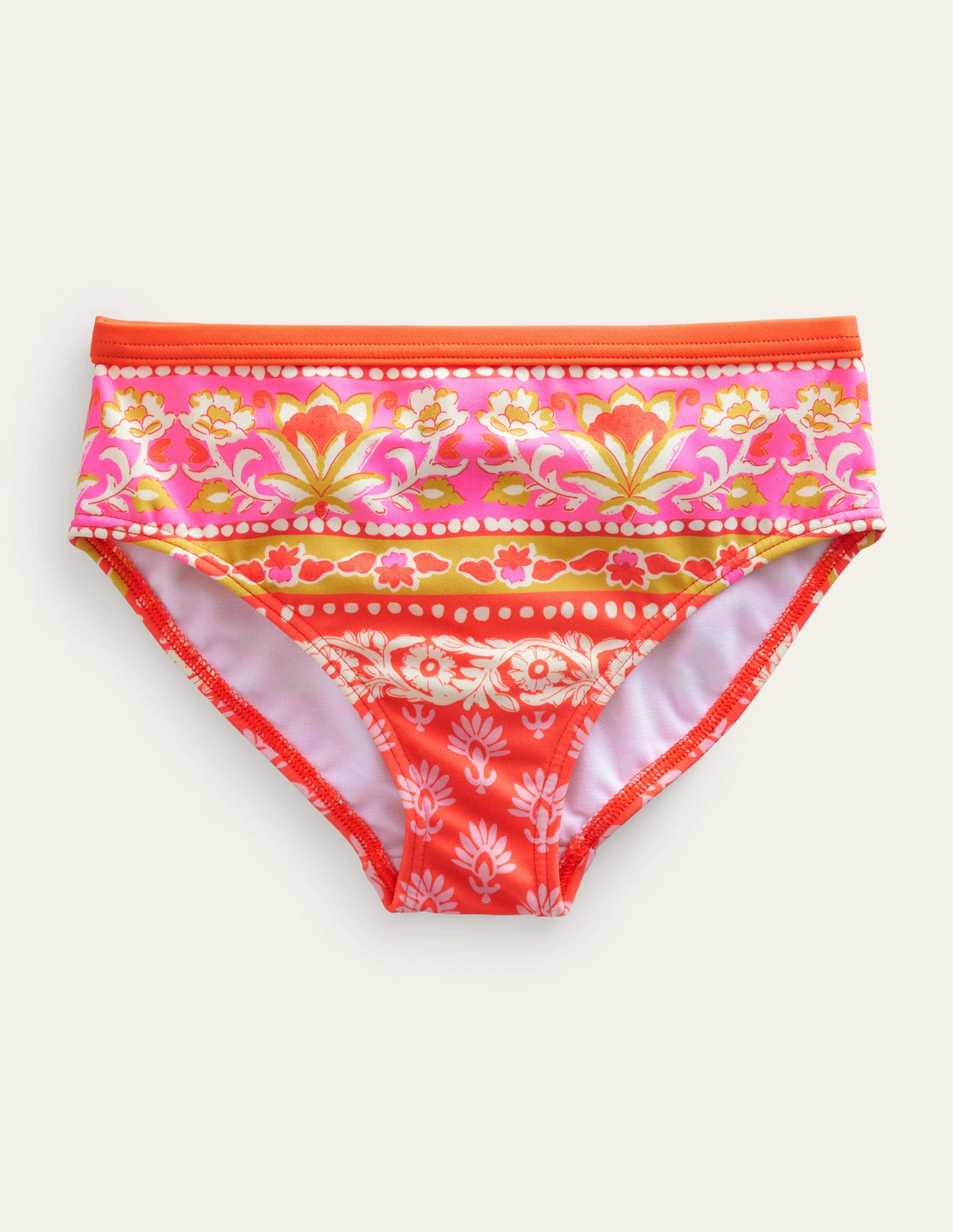 Bas de bikini à motif-Feu d'artifice, Motif Woodblock - Image 1