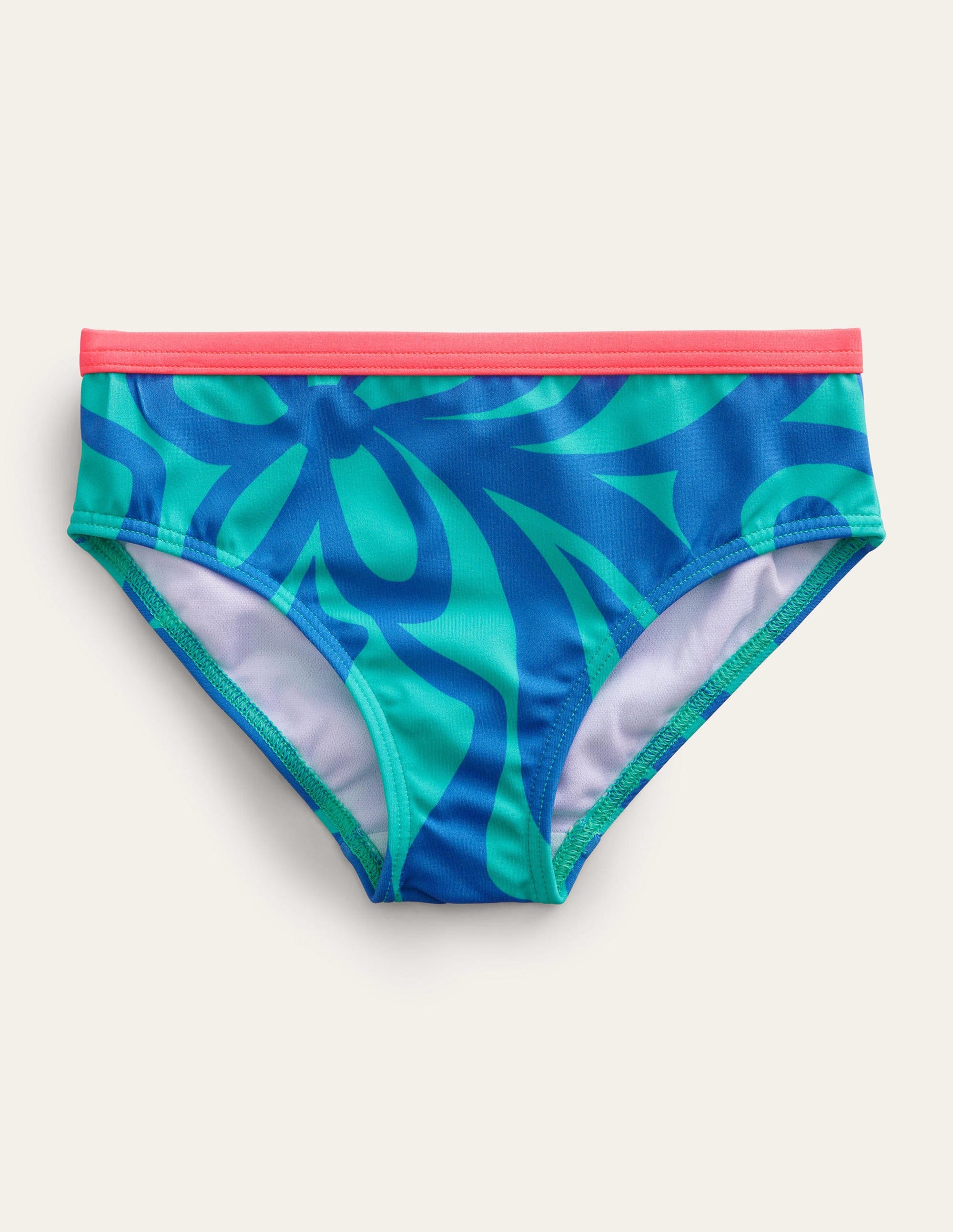 Bas de bikini à motif-Vert tropical, motif Summer Stencil - Image 1