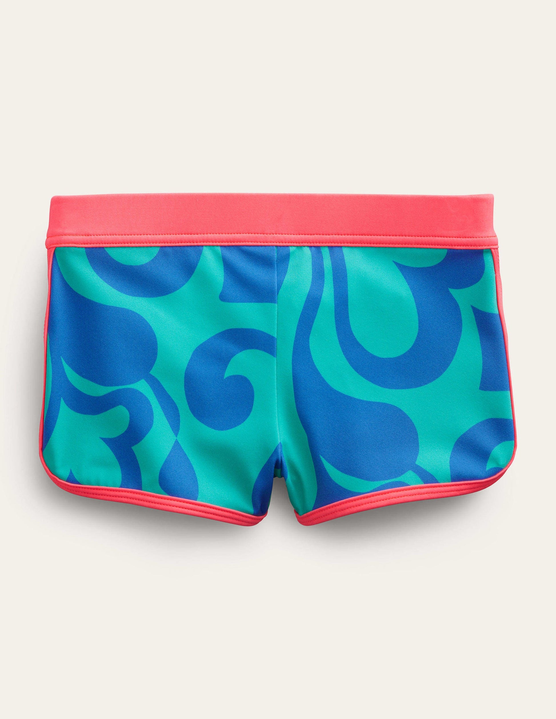 Short de bain à motif-Vert tropical, motif Summer Stencil-2