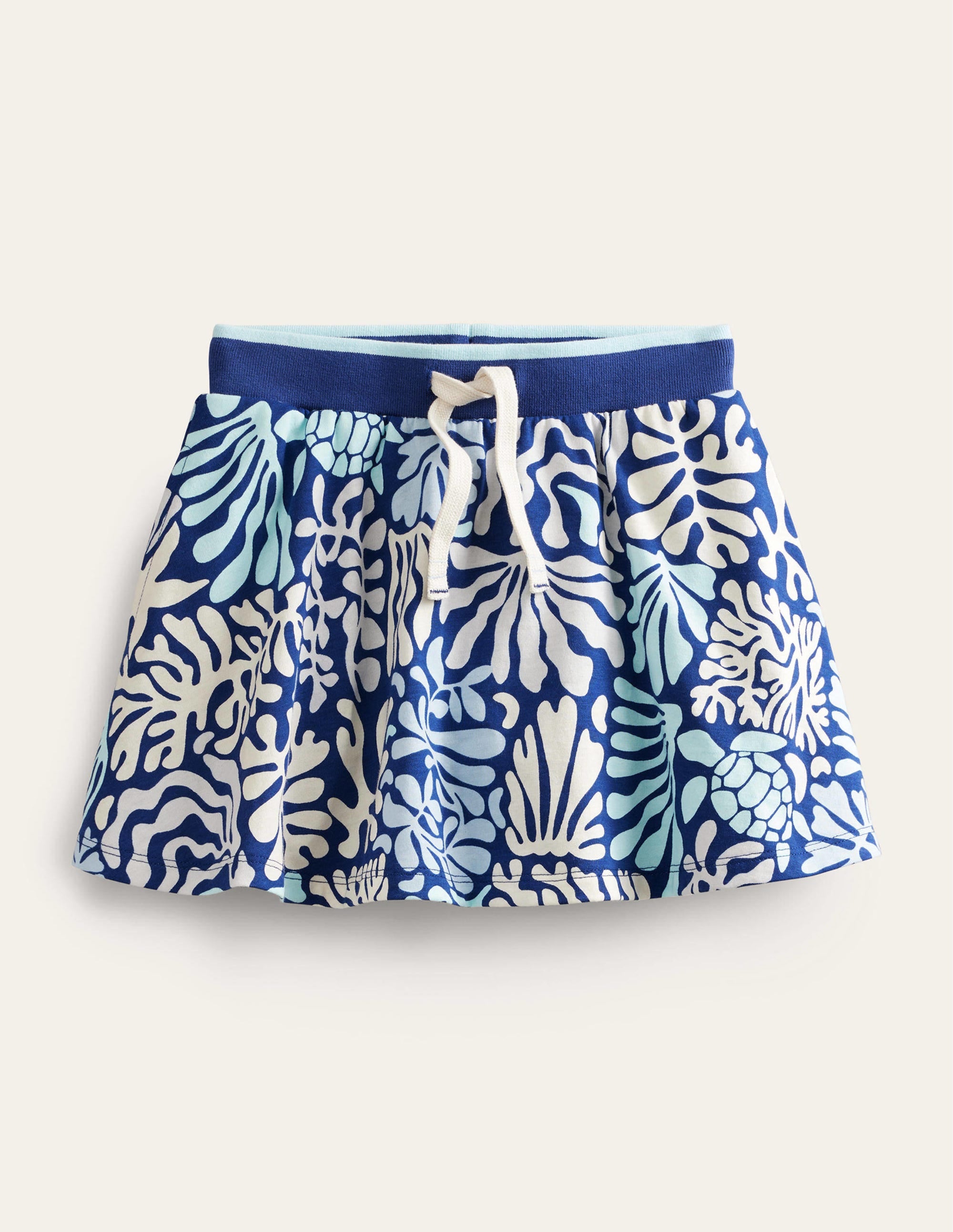 Printed Jersey Skort-Starboard Blue Coral Reef - Image 1