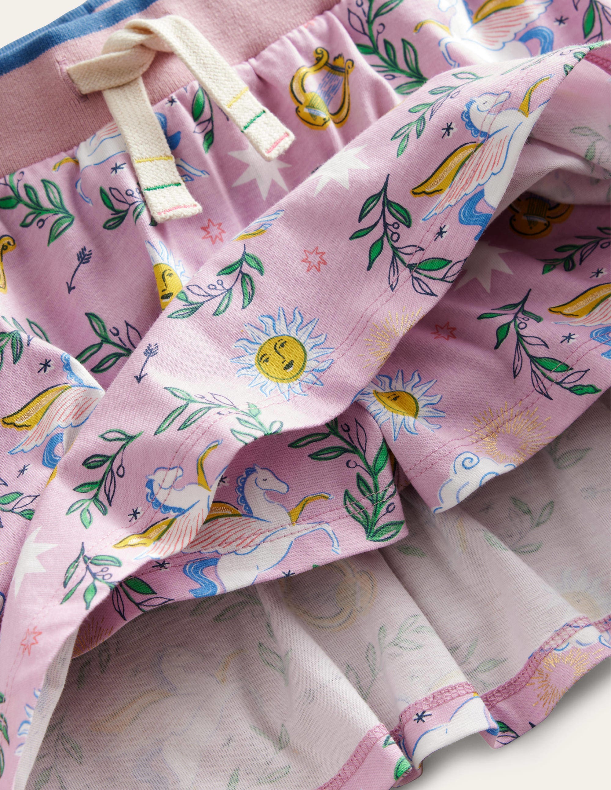 Jupe-short imprimée en jersey-Orchidée charmante/métallisé - Image 3