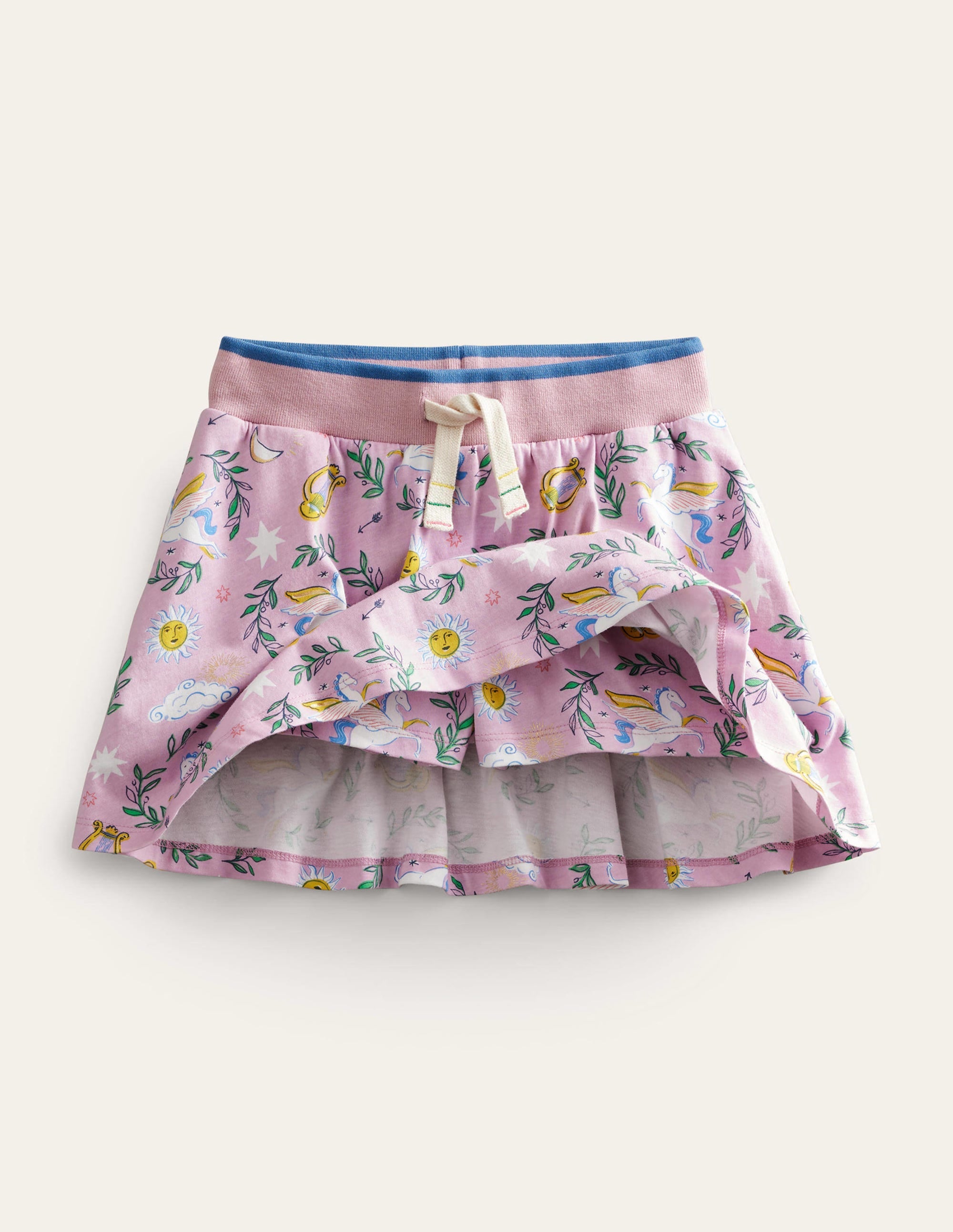 Jupe-short imprimée en jersey-Orchidée charmante/métallisé - Image 4