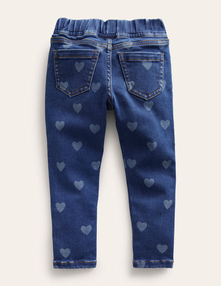 Legging en jean taillé pour l'aventure-Cœur vintage moyen