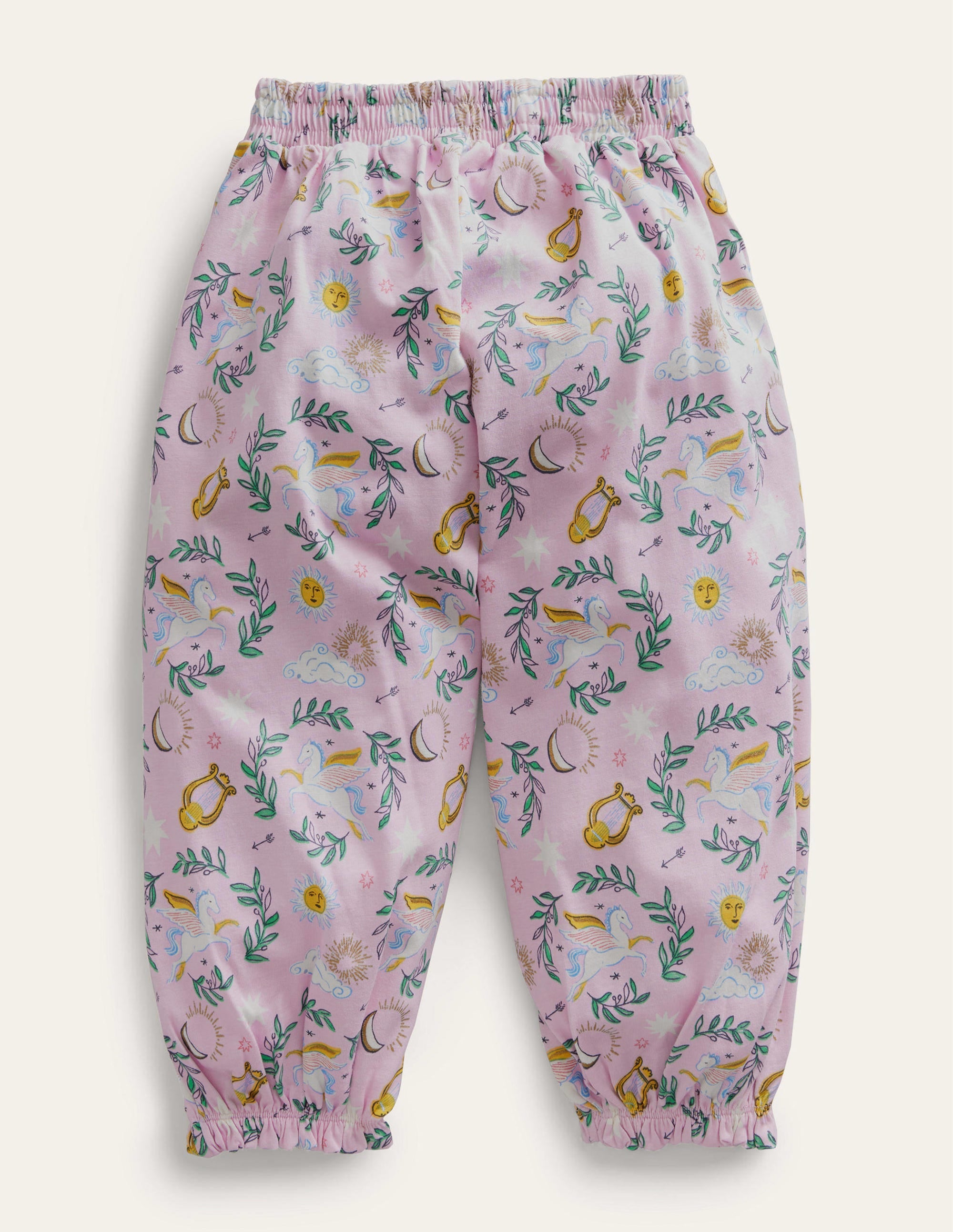 Pantalon sarouel en jersey-Toile de Jouy rose orchidée séduisante - Image 2