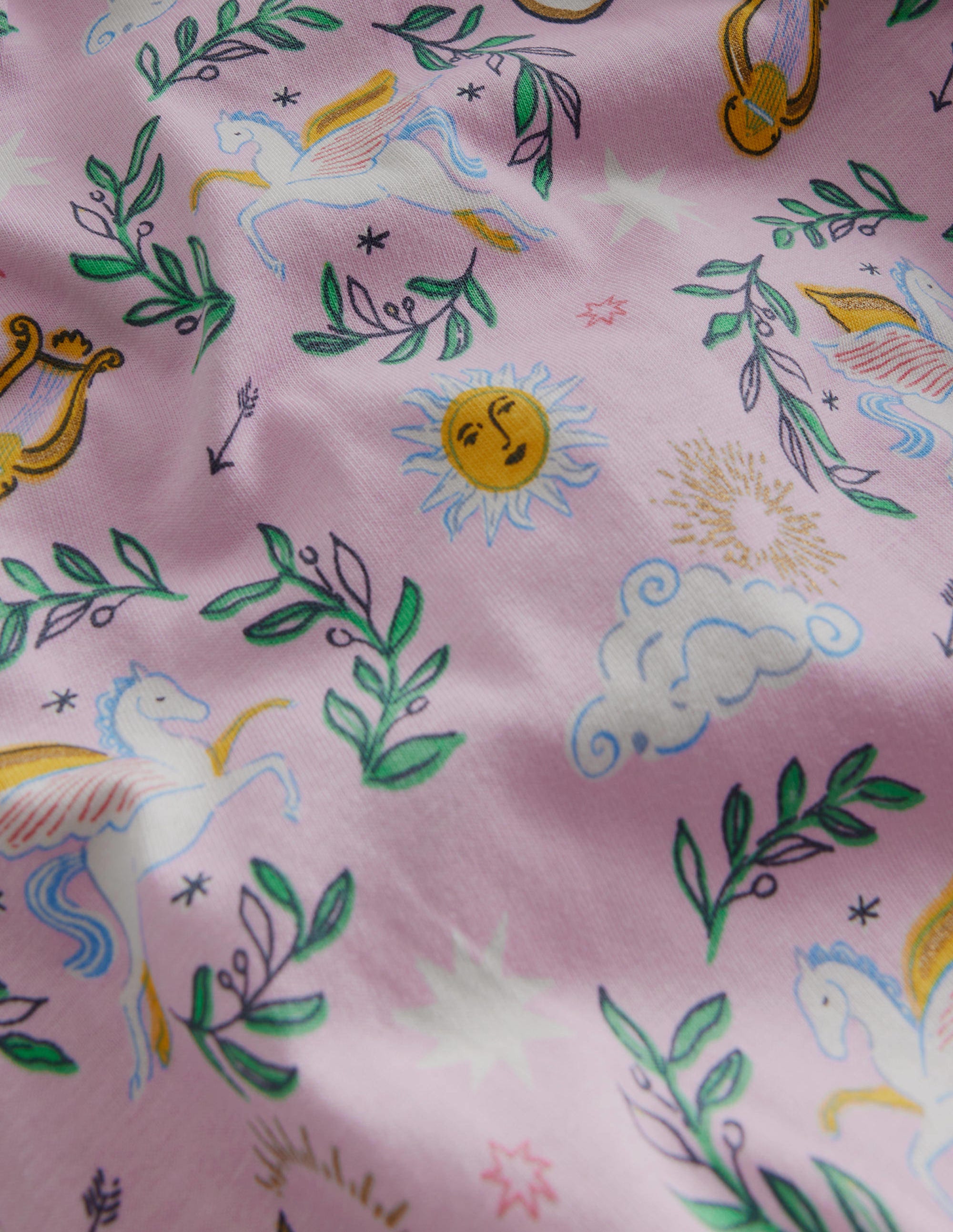 Pantalon sarouel en jersey-Toile de Jouy rose orchidée séduisante - Image 3