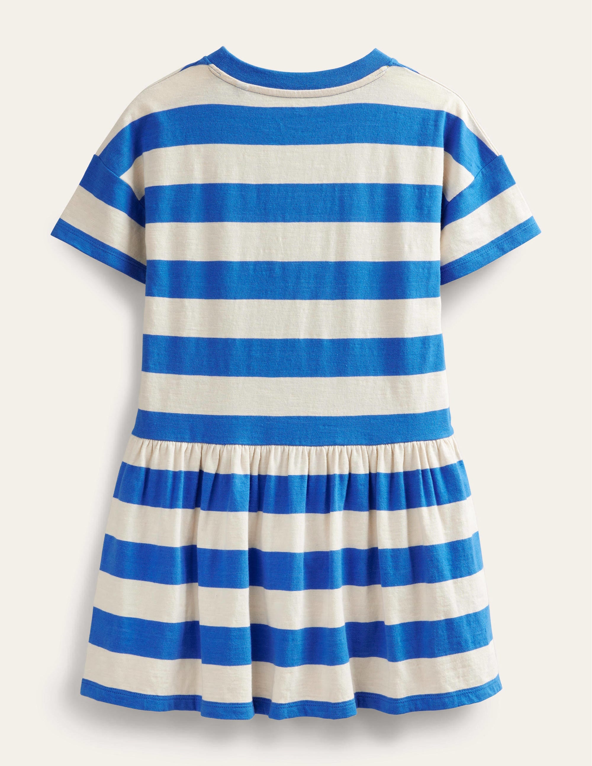 Graphic Casual Jersey Dress-Cabana Blue/Ivory - Image 2