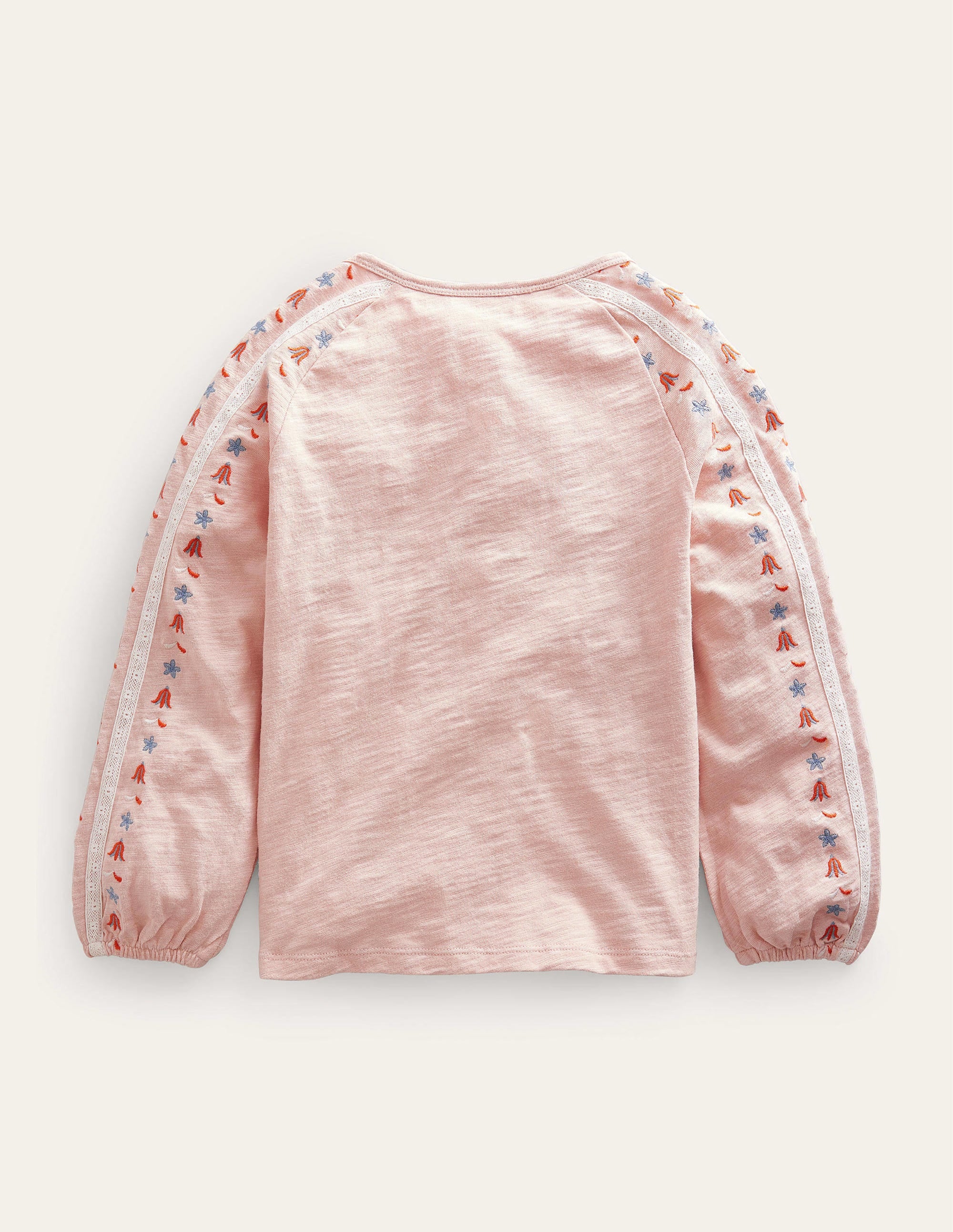 Besticktes Jerseyoberteil-Provence-Altrosa - Image 2
