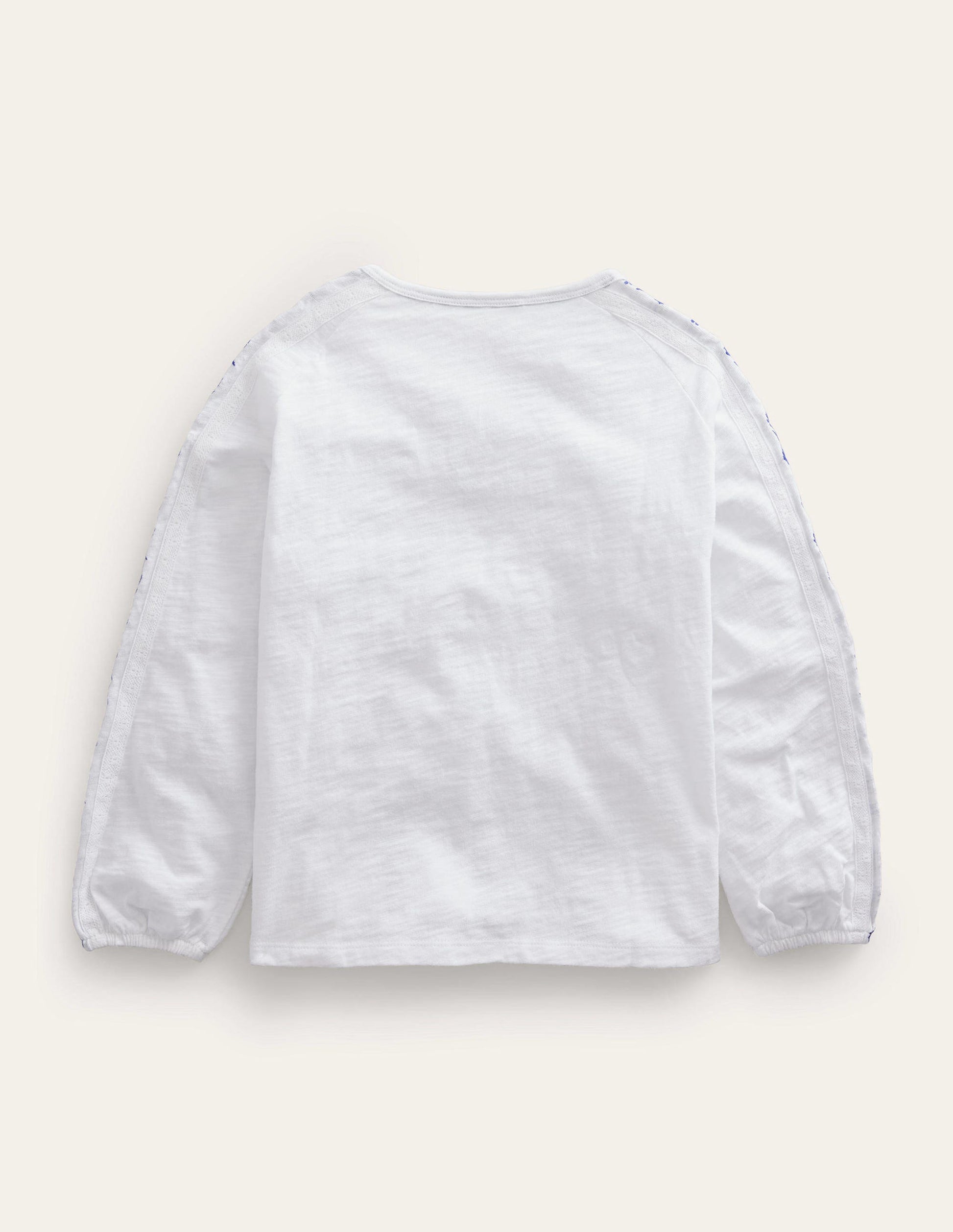 Besticktes Jerseyoberteil-Weiß-2