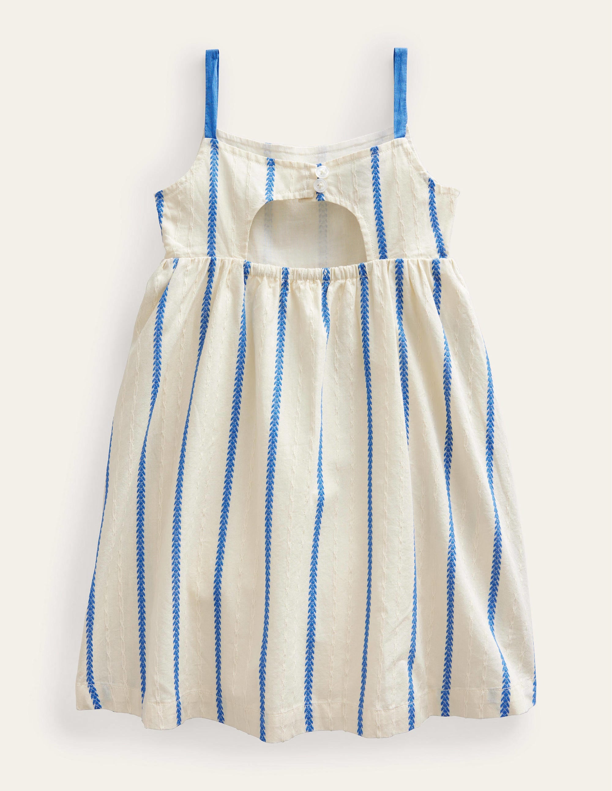 Back Detail Cut Out Dress-Ivory - Image 2