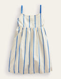 Back Detail Cut Out Dress-Ivory