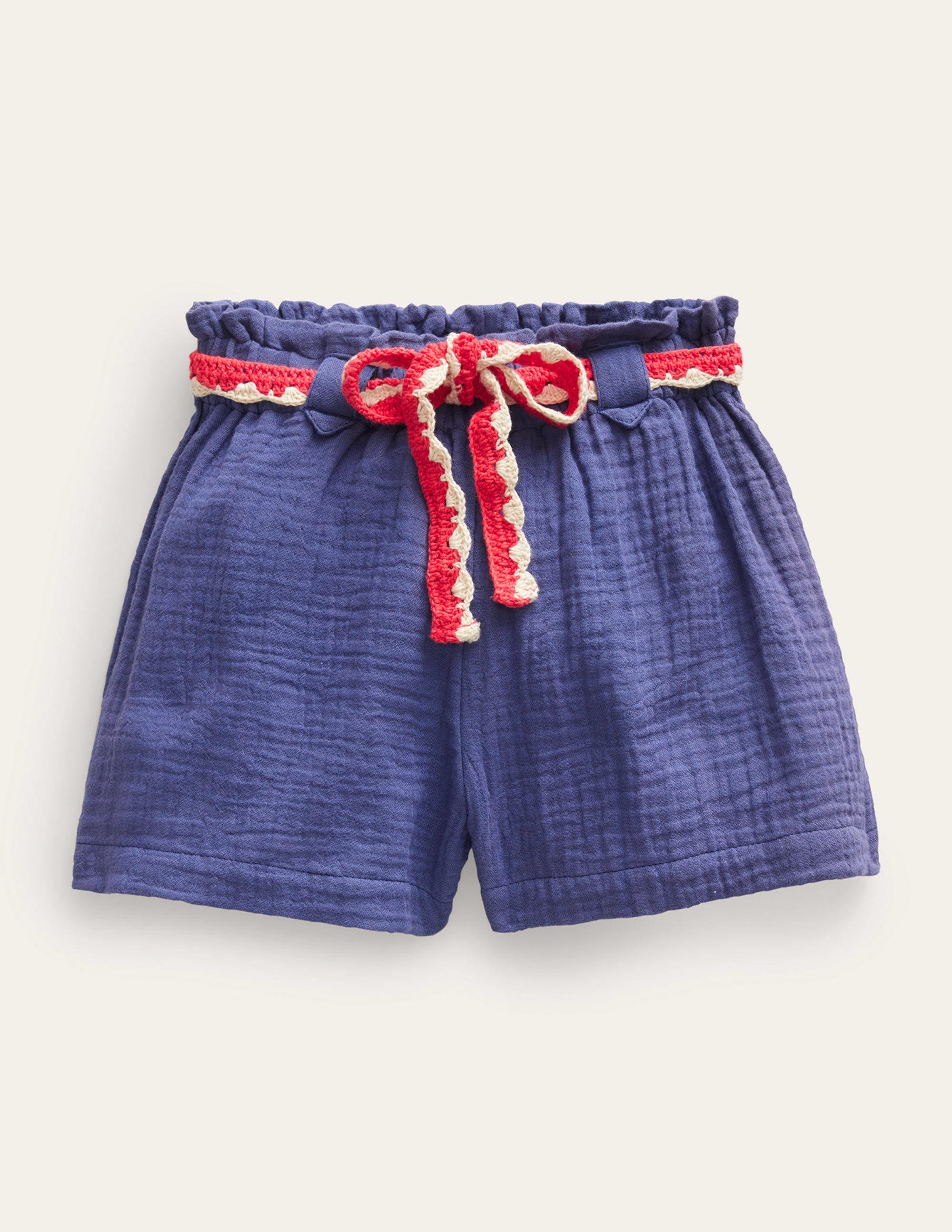 Short froissé avec détail en crochet-Tribord tendre - Image 1
