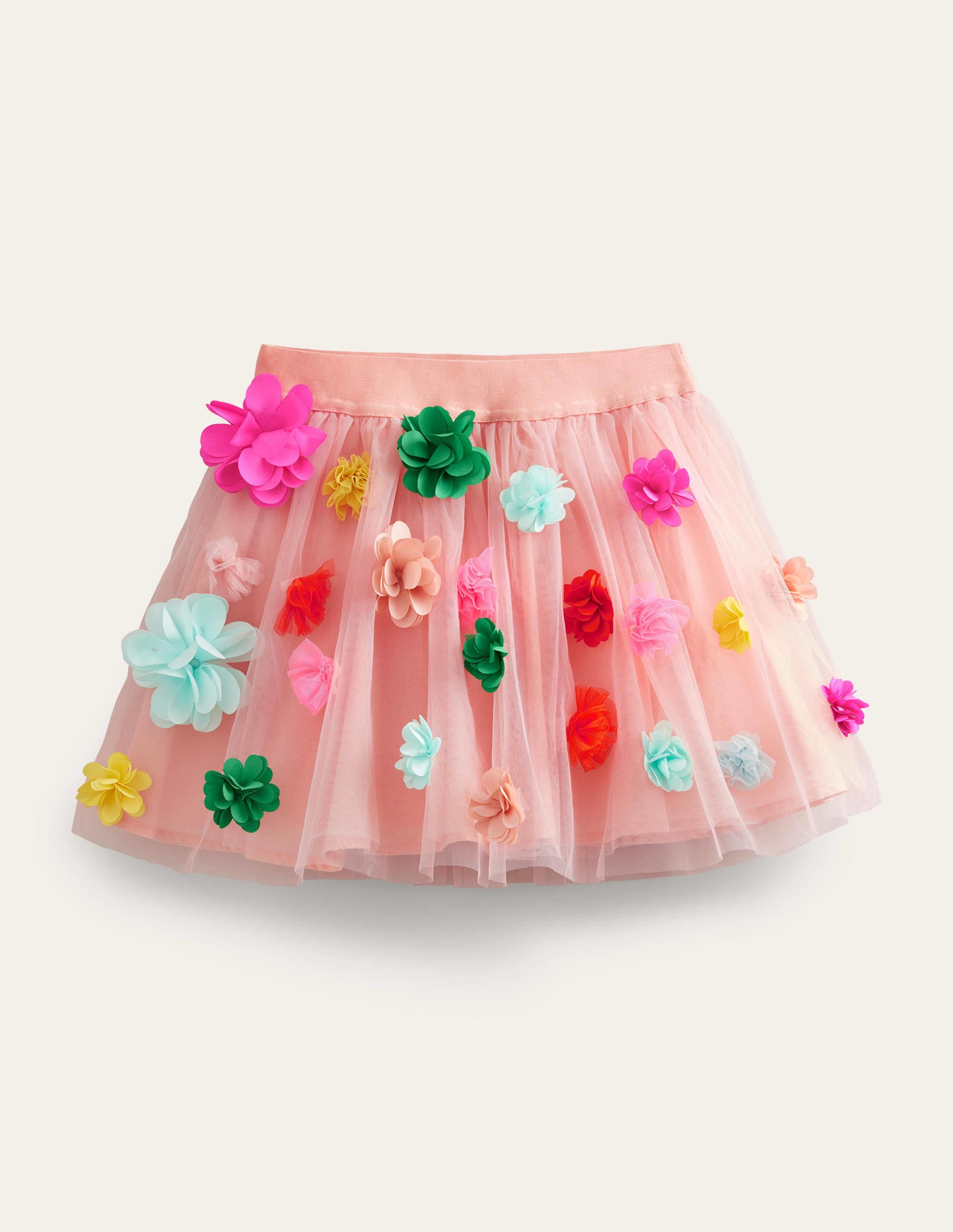 Jupe aérienne en tulle-Dégradé rose - Image 1