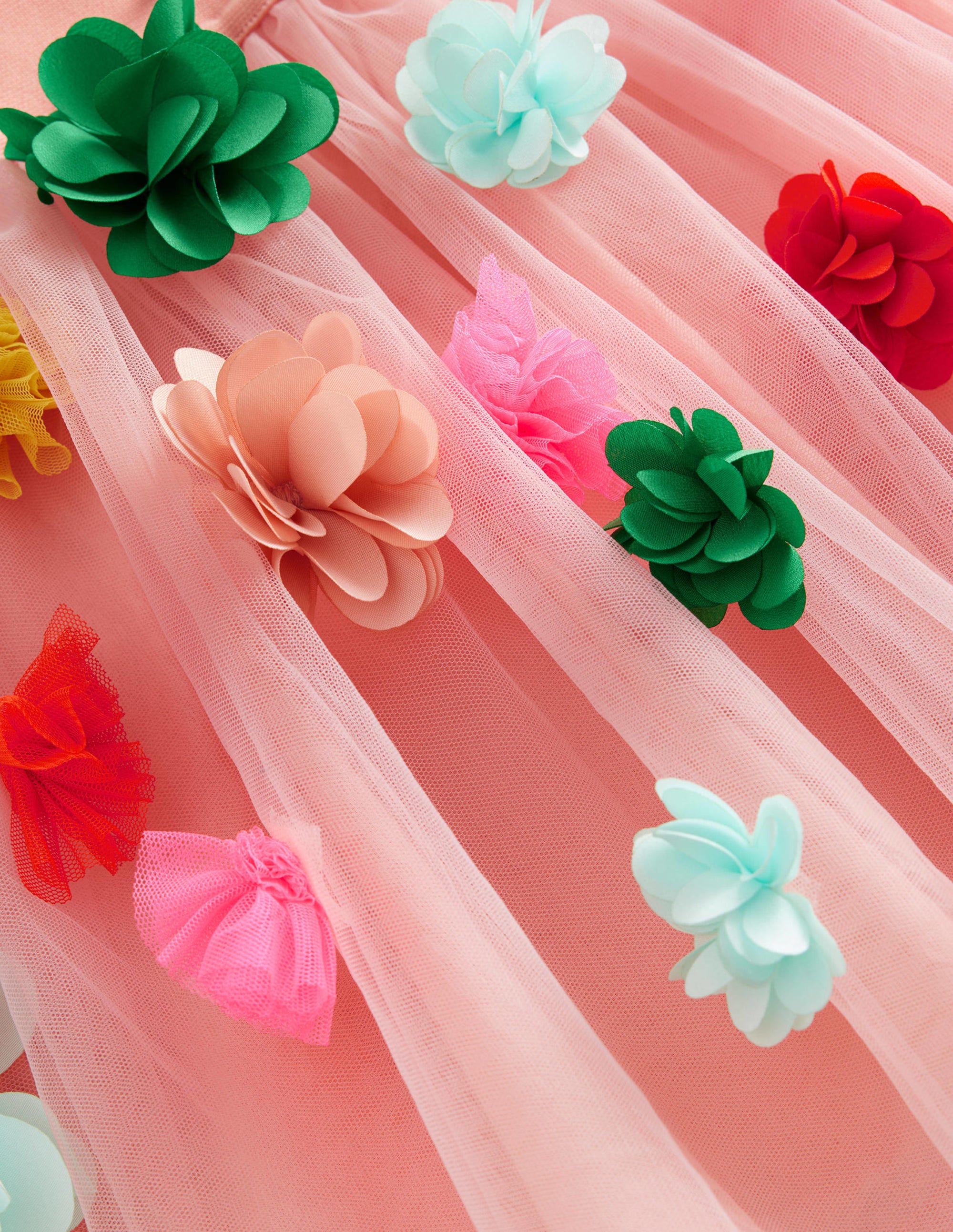 Jupe aérienne en tulle-Dégradé rose - Image 3
