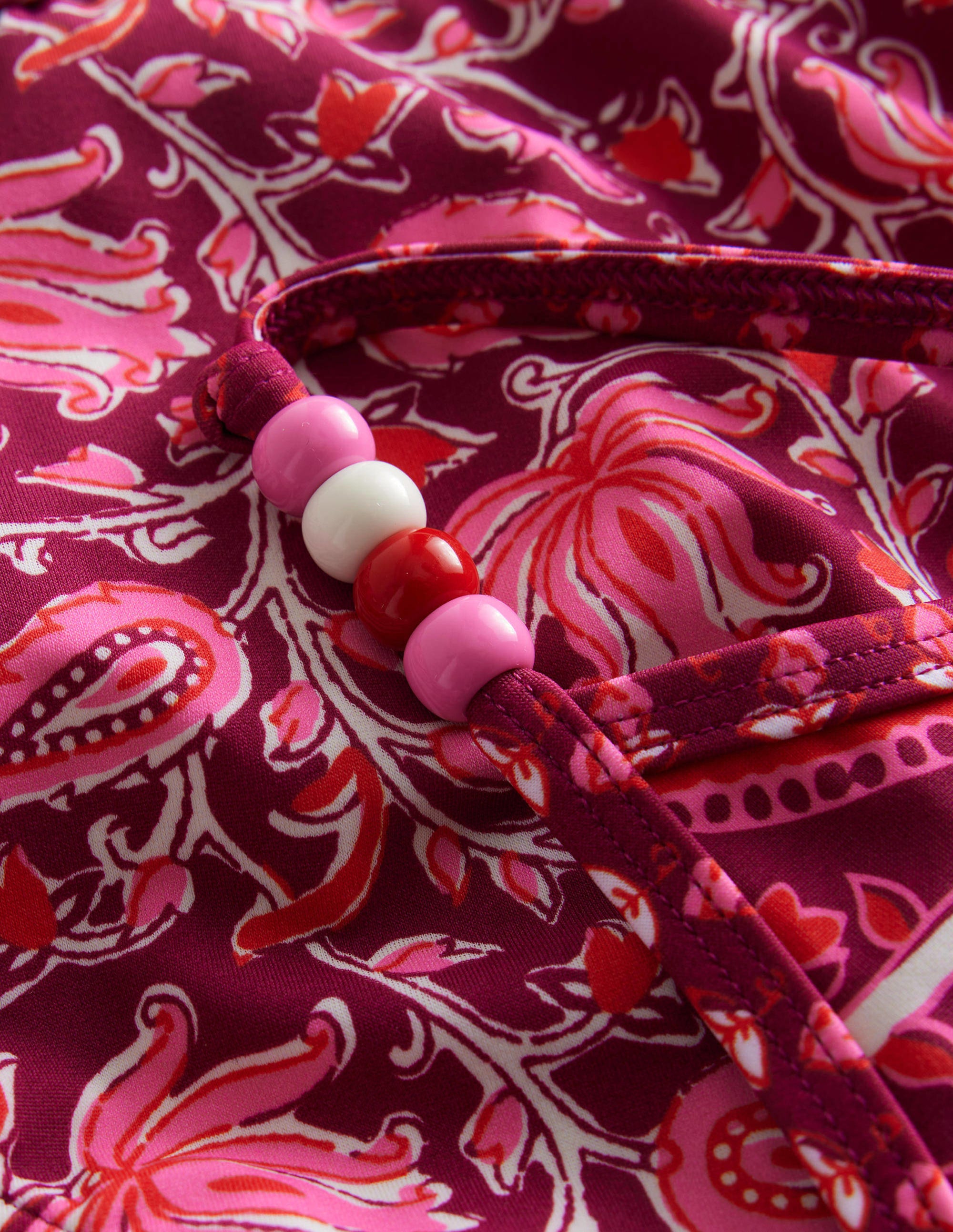 Beaded Bikini-Raspberry Radiance Paisley - Image 3