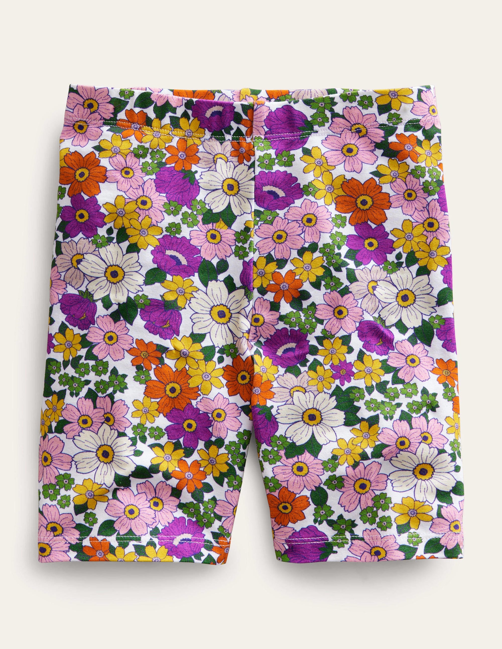 Radlerhose-Strahlendes Orchideenviolett, Blumenmuster - Image 1